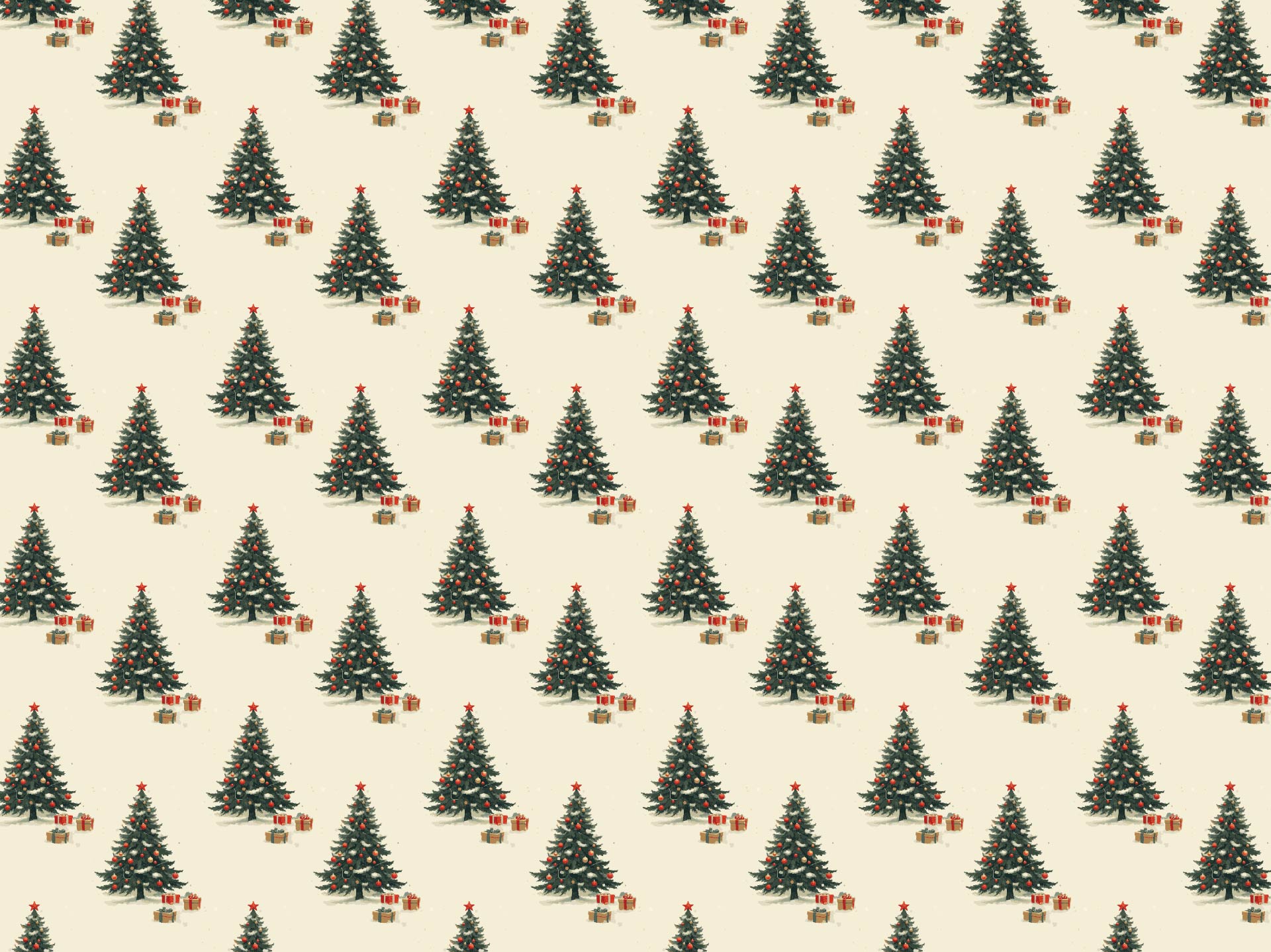 Printable Vintage Christmas Wrapping Paper