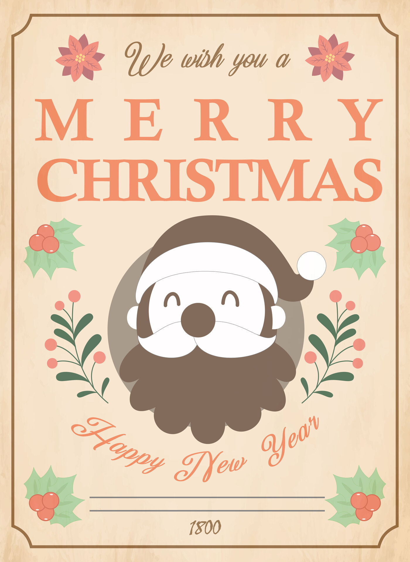 Printable Vintage Merry Christmas Posters