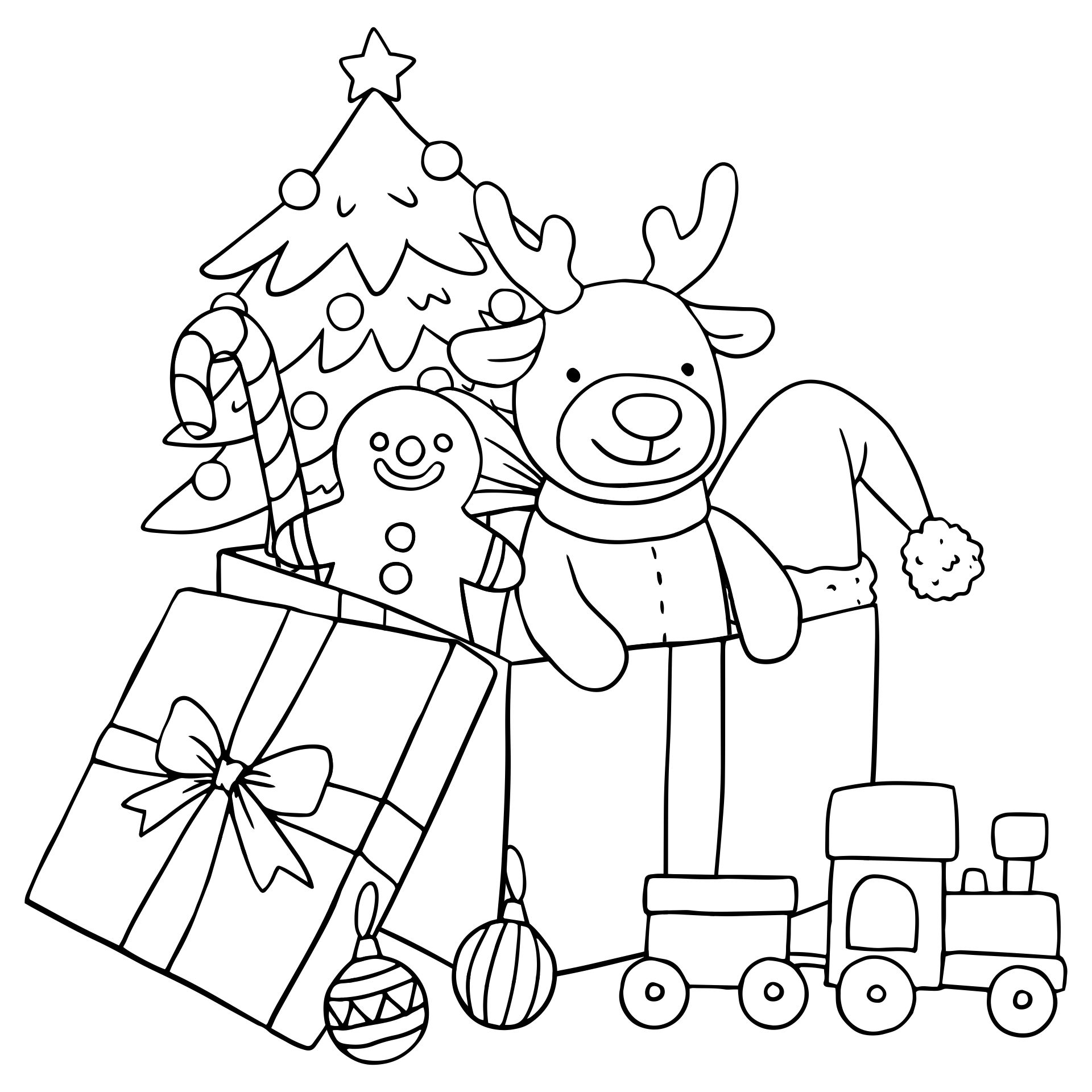 Reindeer Coloring Printables