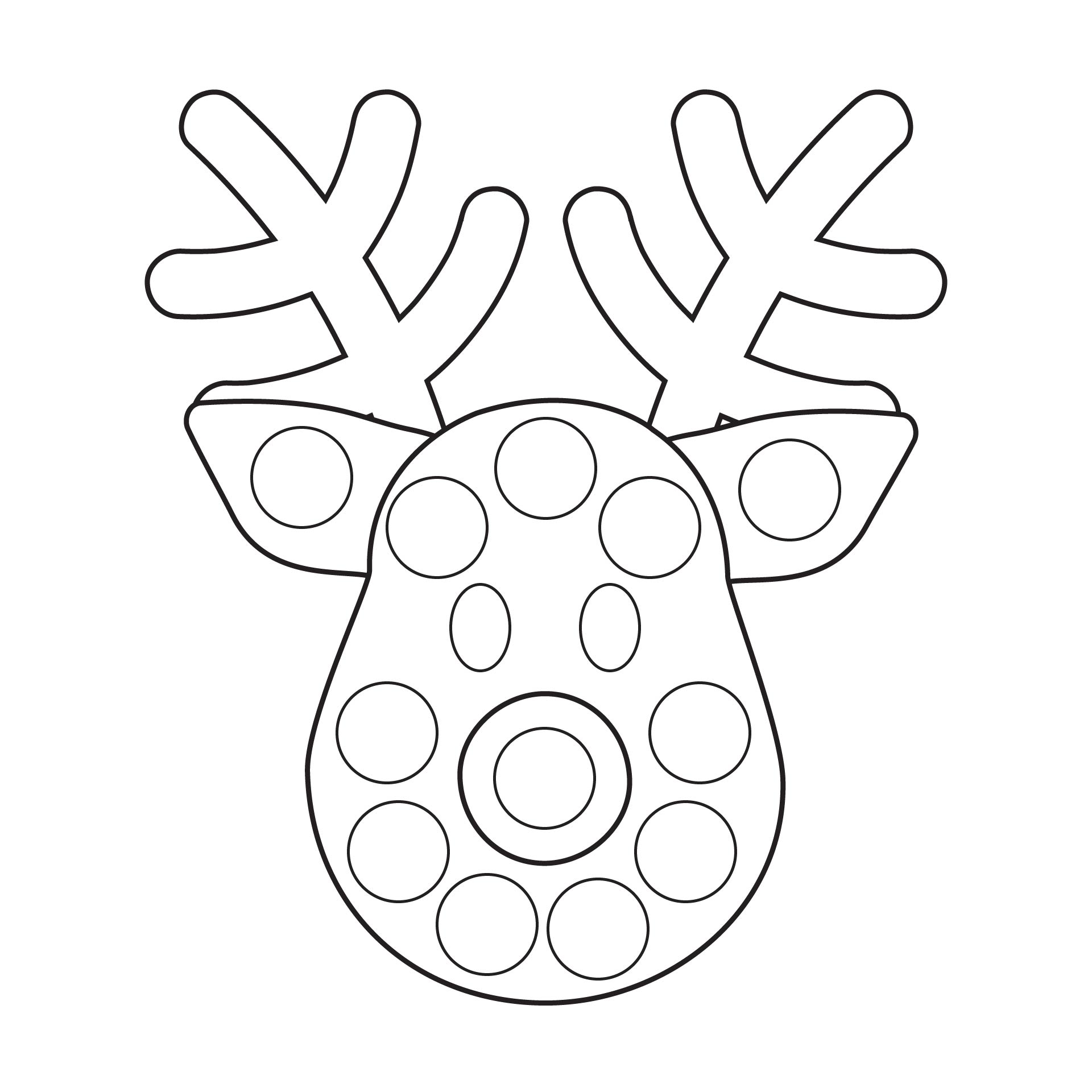 Reindeer Do a Dot Printables for Kids