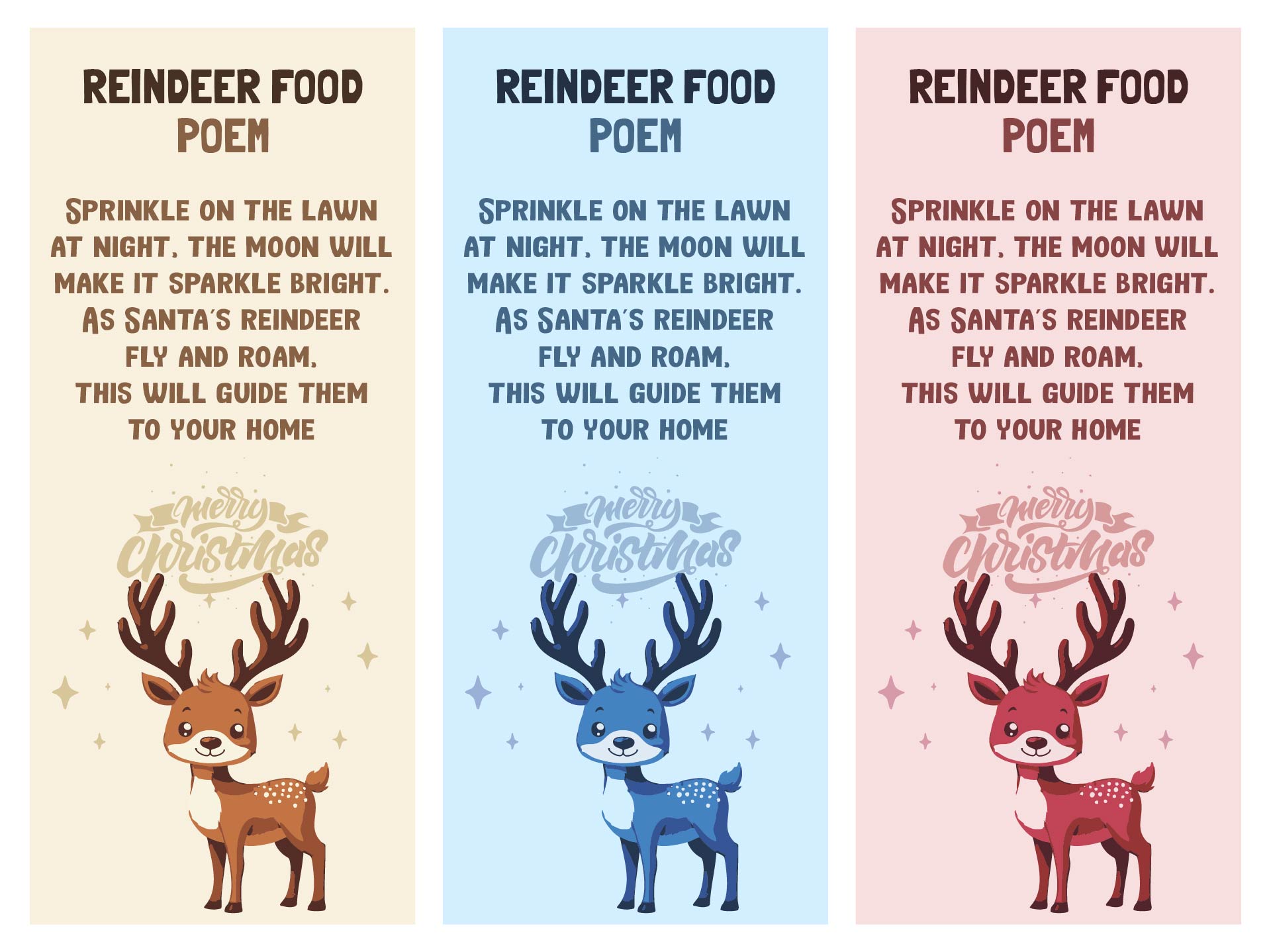 Reindeer Food Poem for Preschoolers