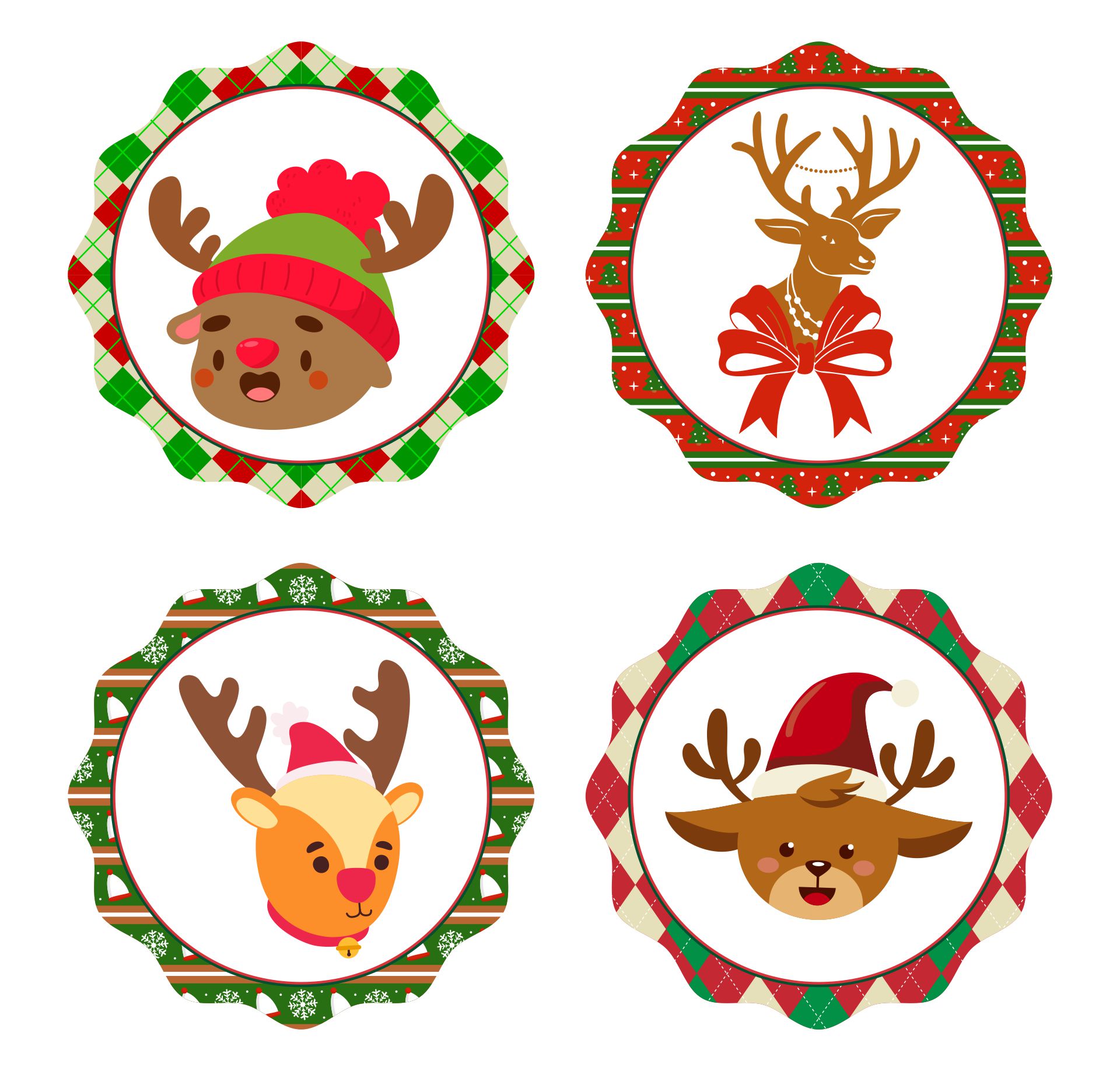 Reindeer Gift Tags for Holiday Gifts