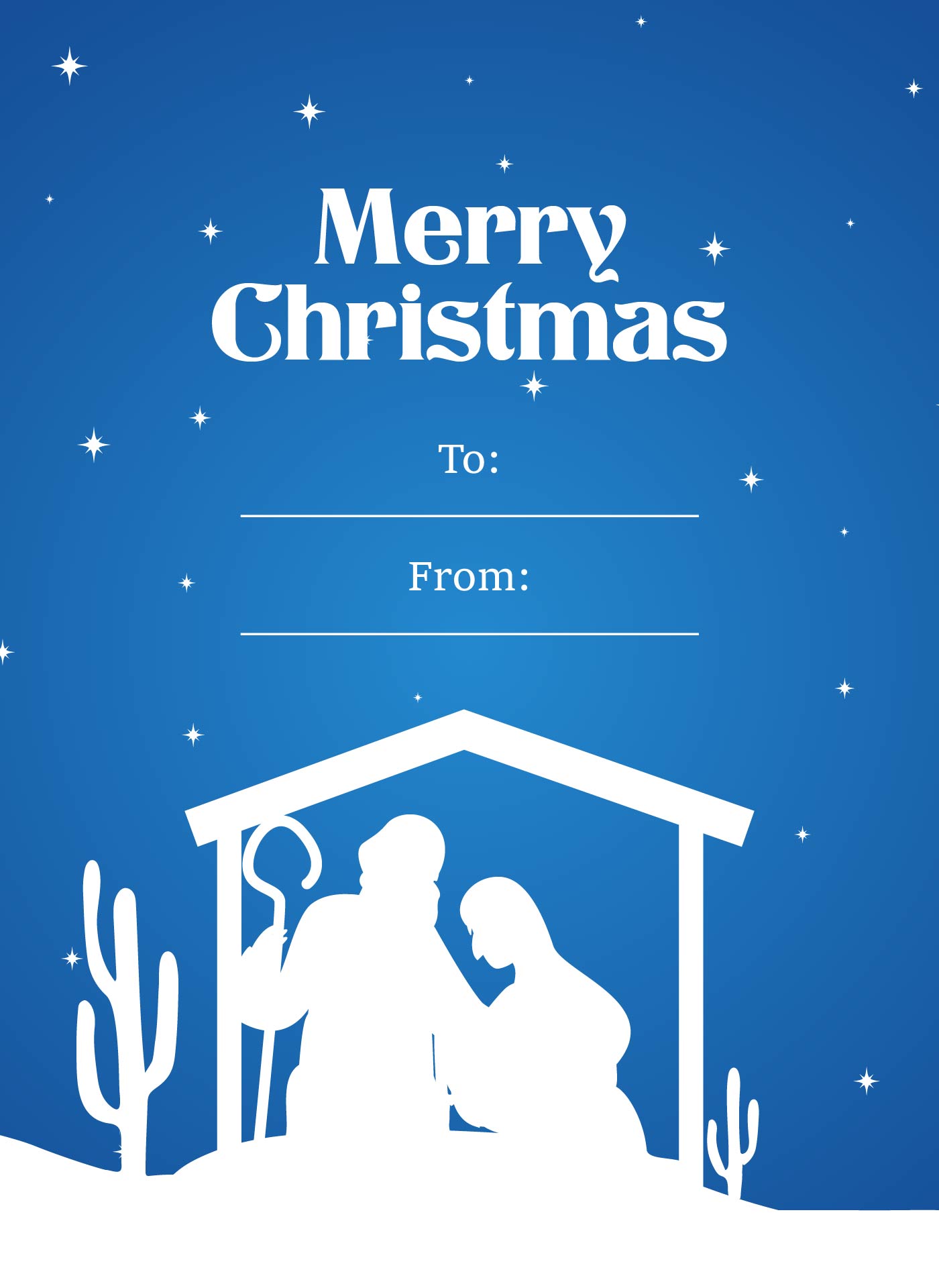 Religious Christmas Card Printables