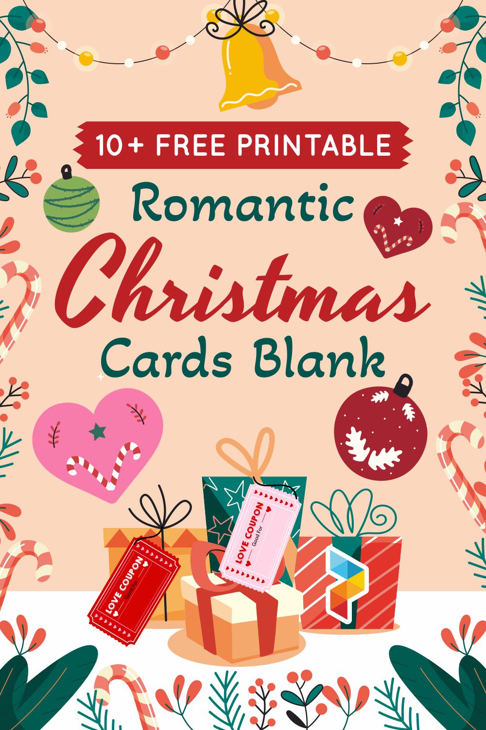 Romantic Christmas Cards Blank