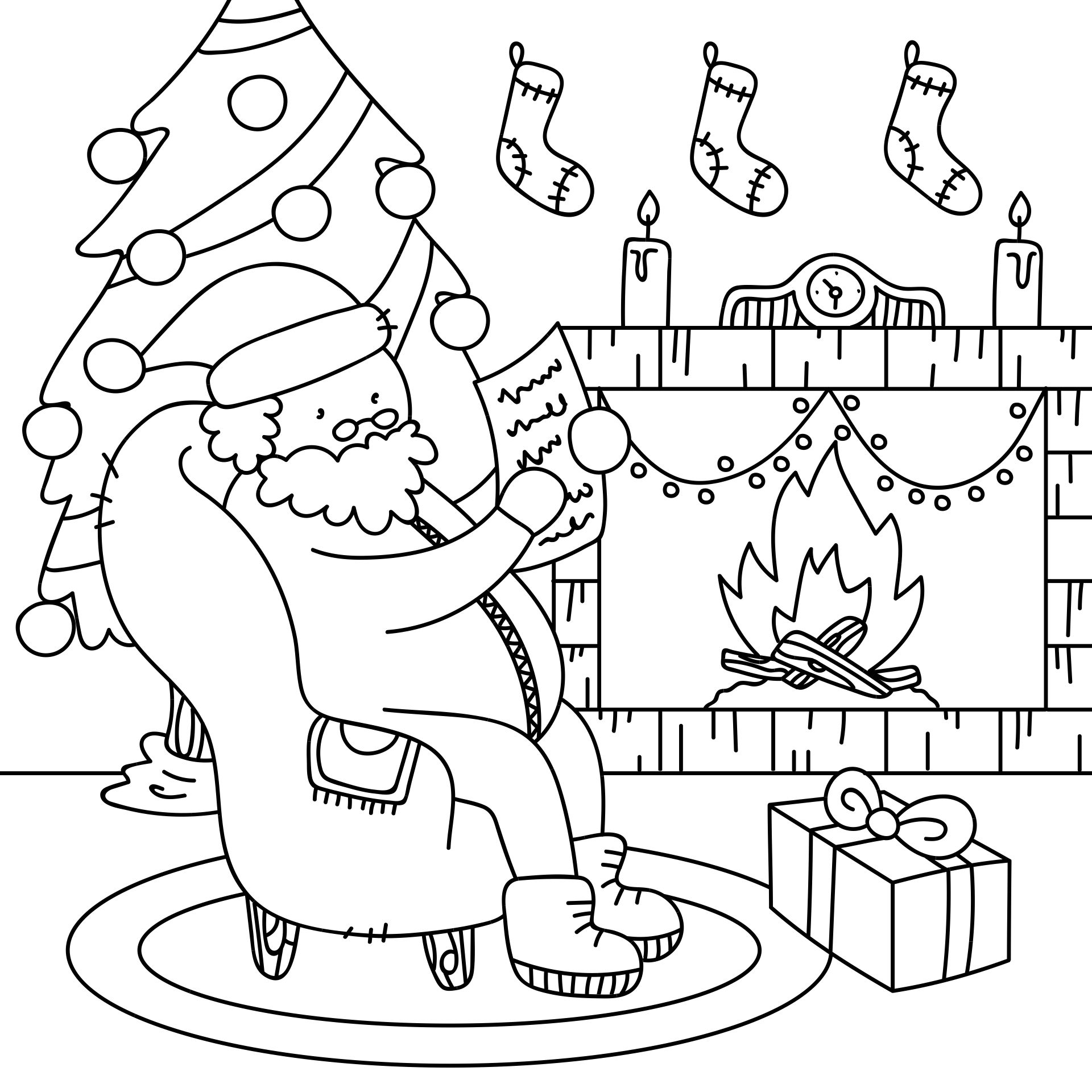 Santa Claus Coloring Pages