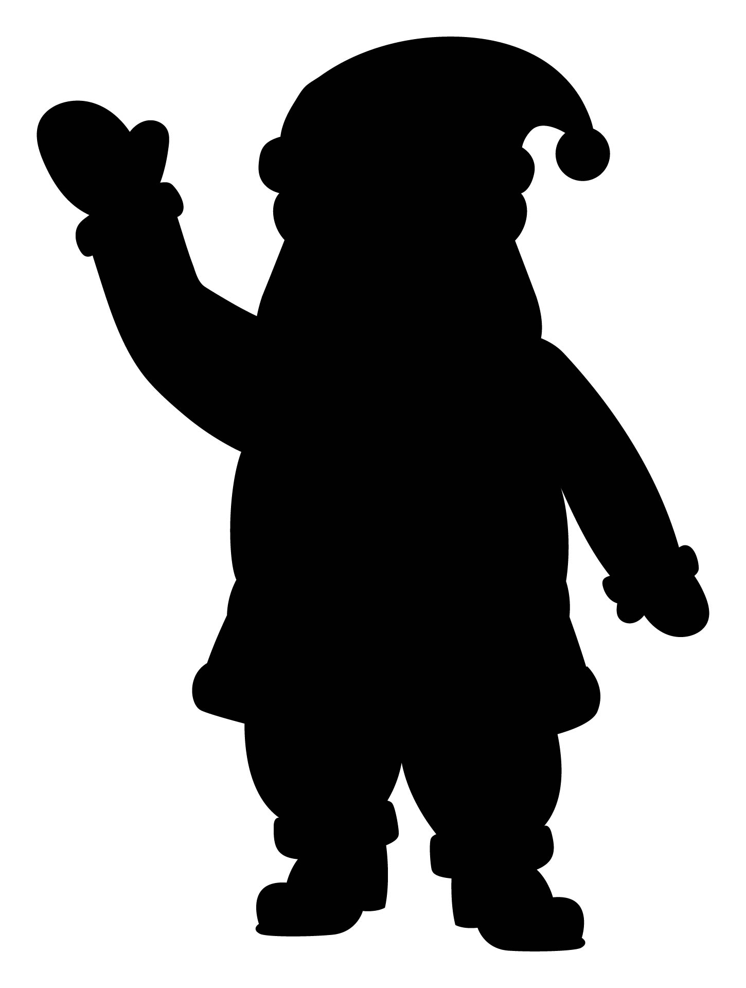 Santa Claus Silhouette Patterns Printable