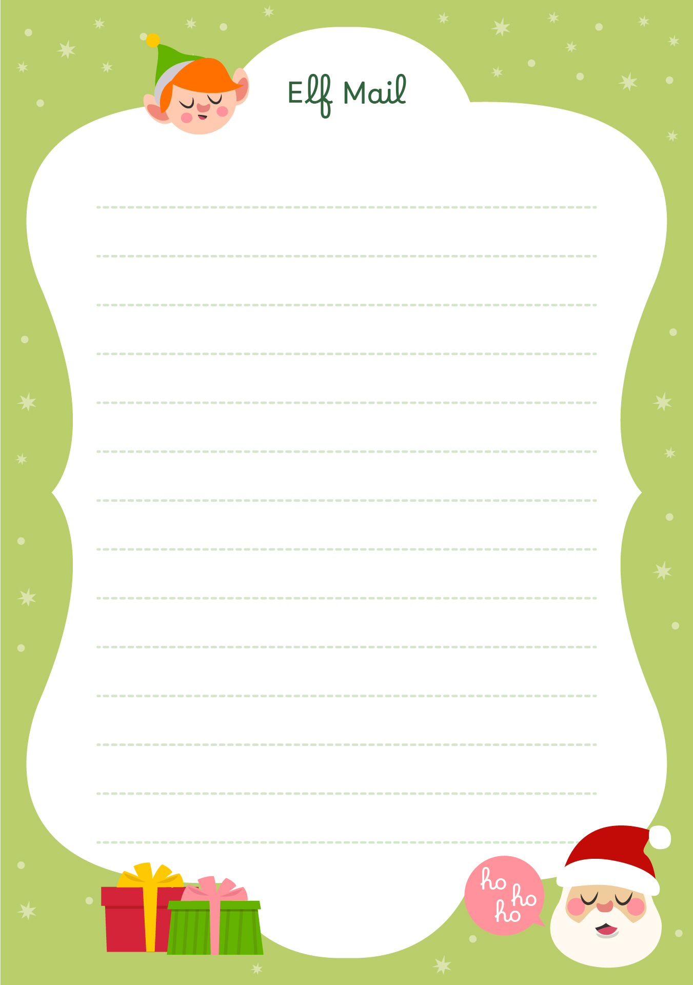 Santas Elf Workshop Stationery