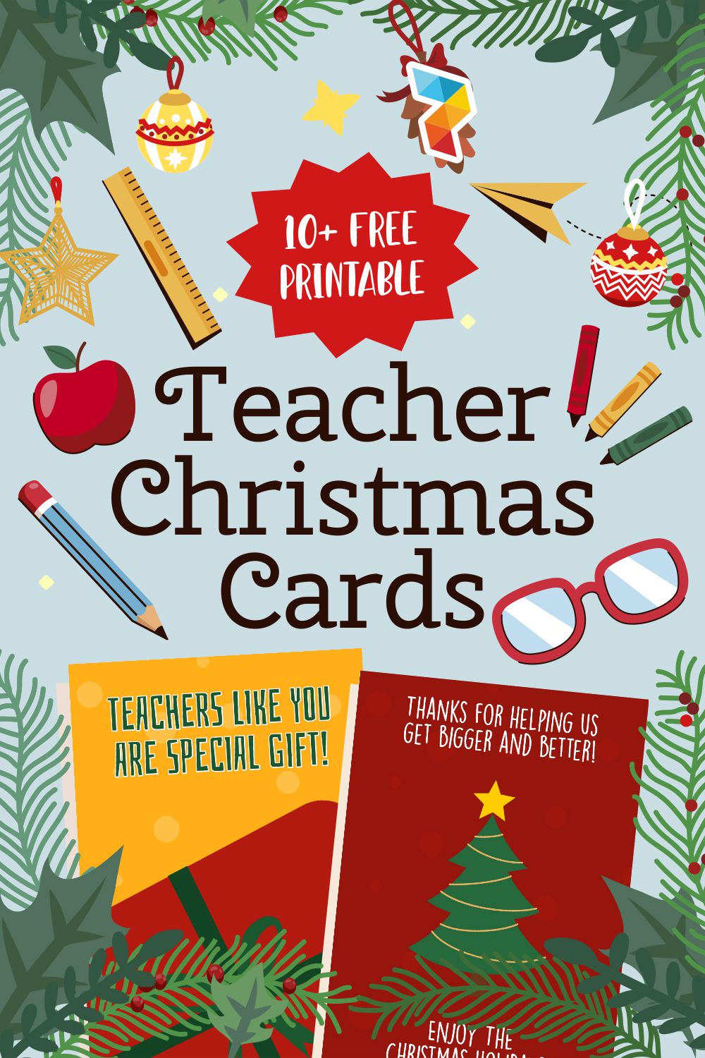 Teacher Christmas Cards