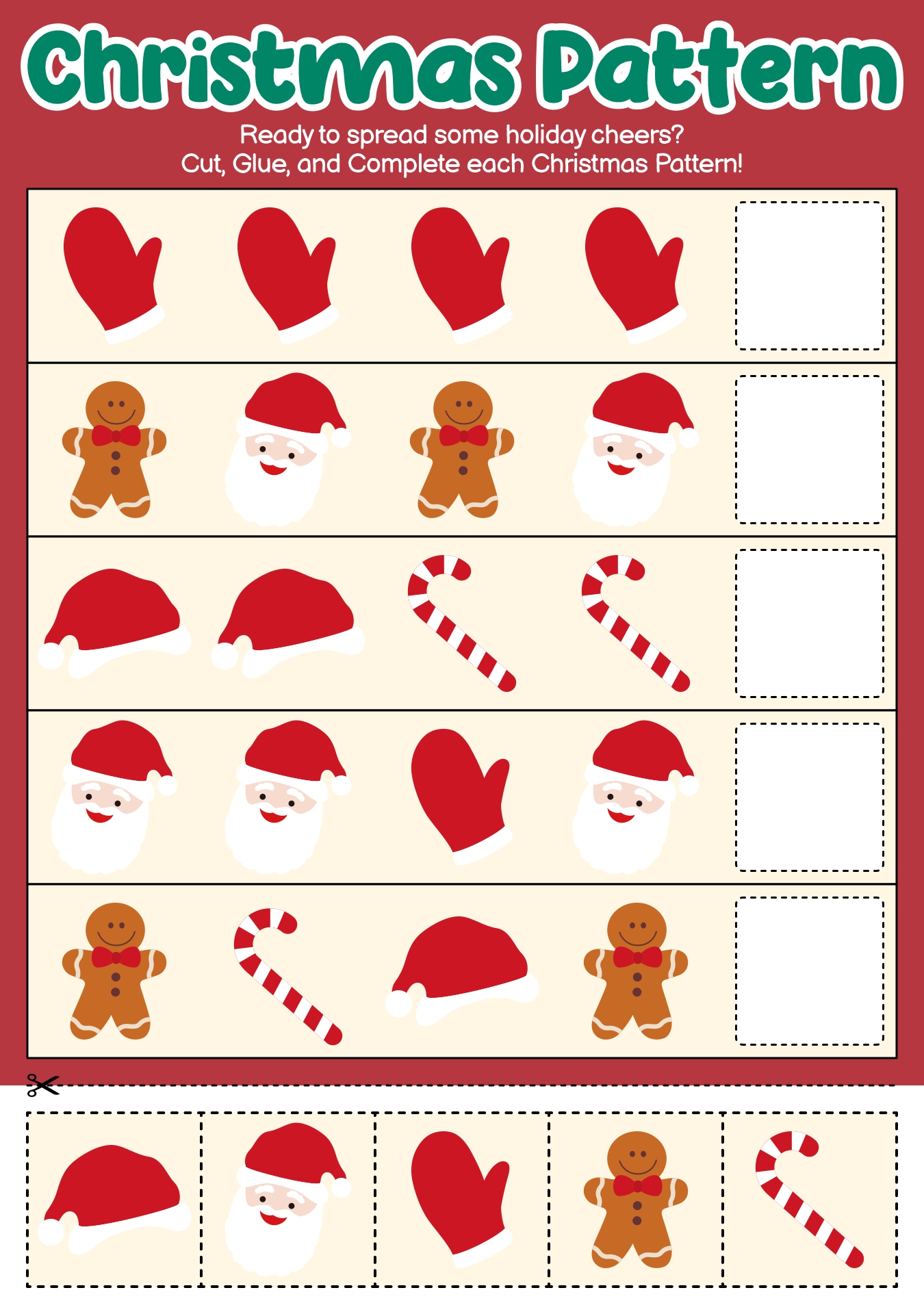 Winter Holiday Fun Activity Printable Kit