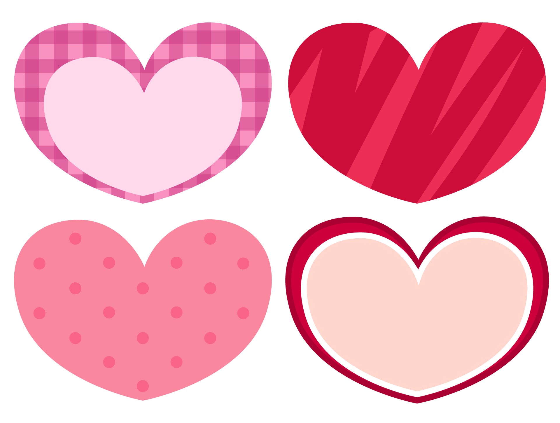 Heart Pattern Valentine Note Sheets