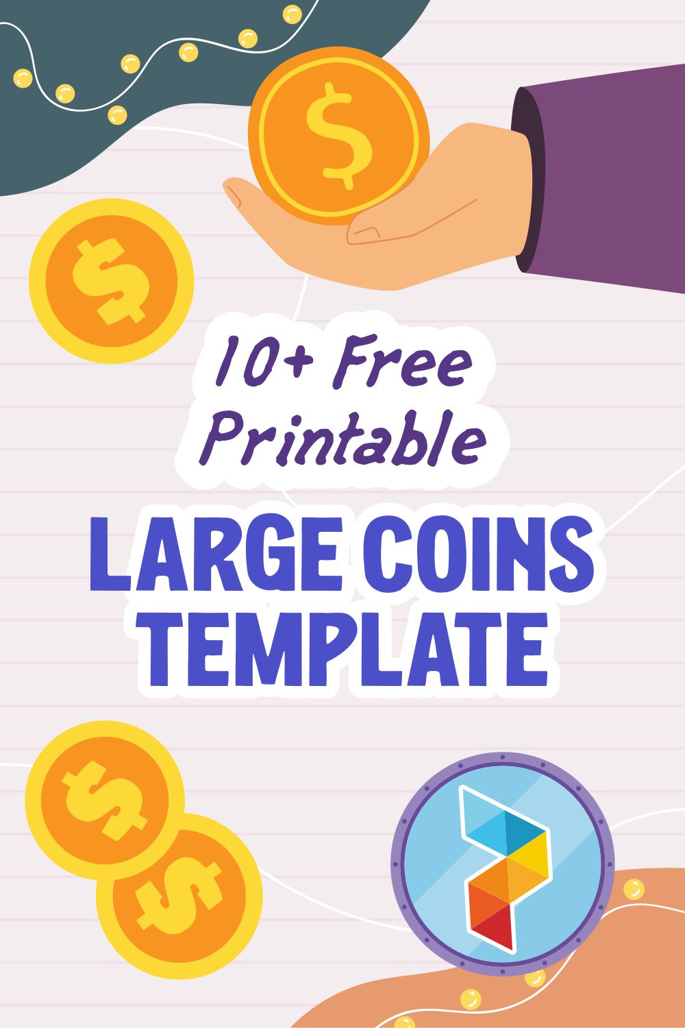 Large Coins Template