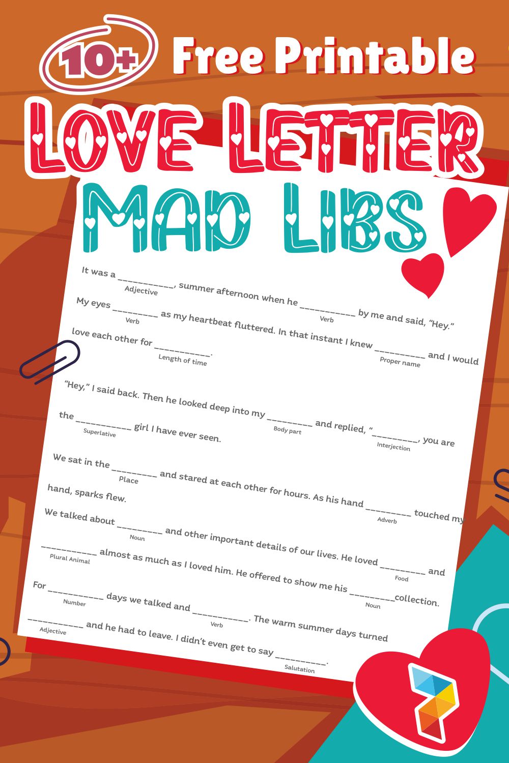 Love Letter Mad Libs