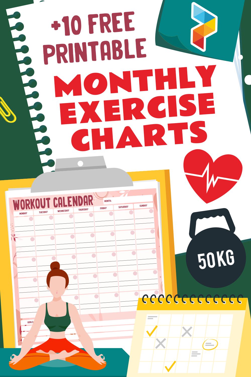 Monthly Exercise Charts