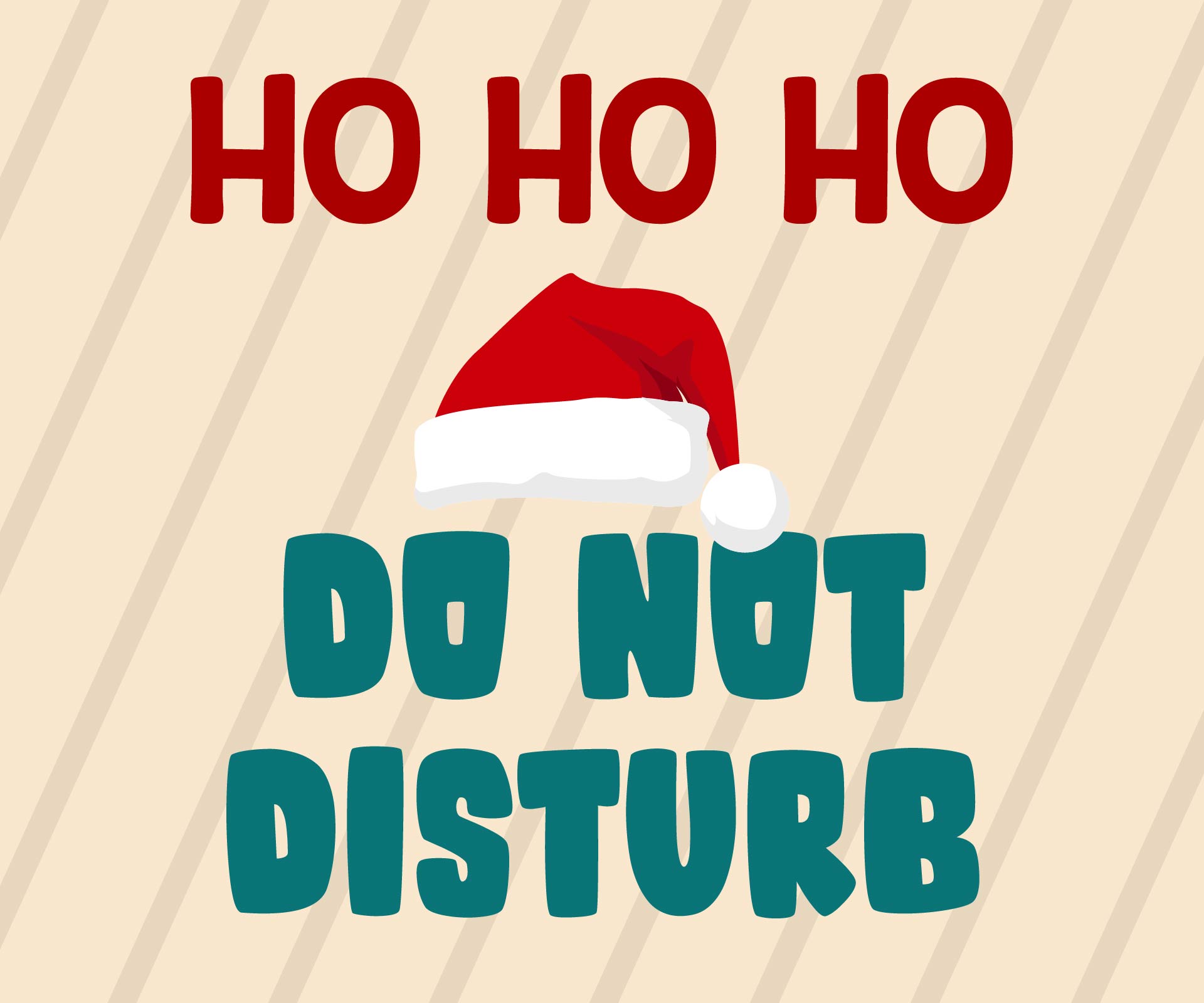 Not Disturb Funny Holiday Office Decor Printable