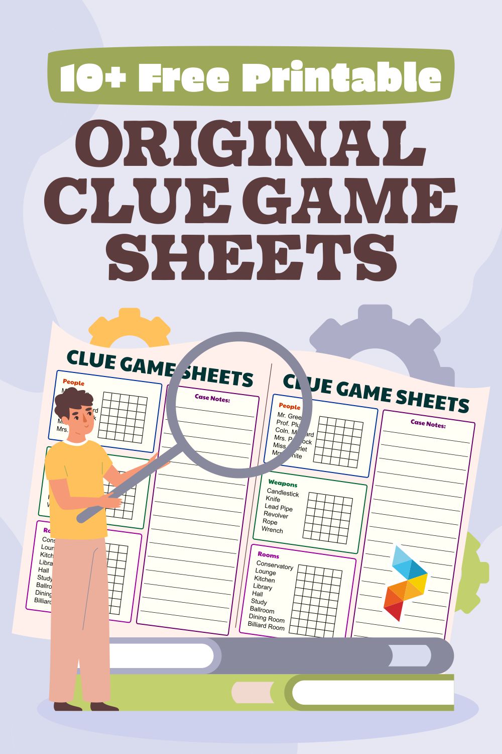 Original Clue Game Sheets