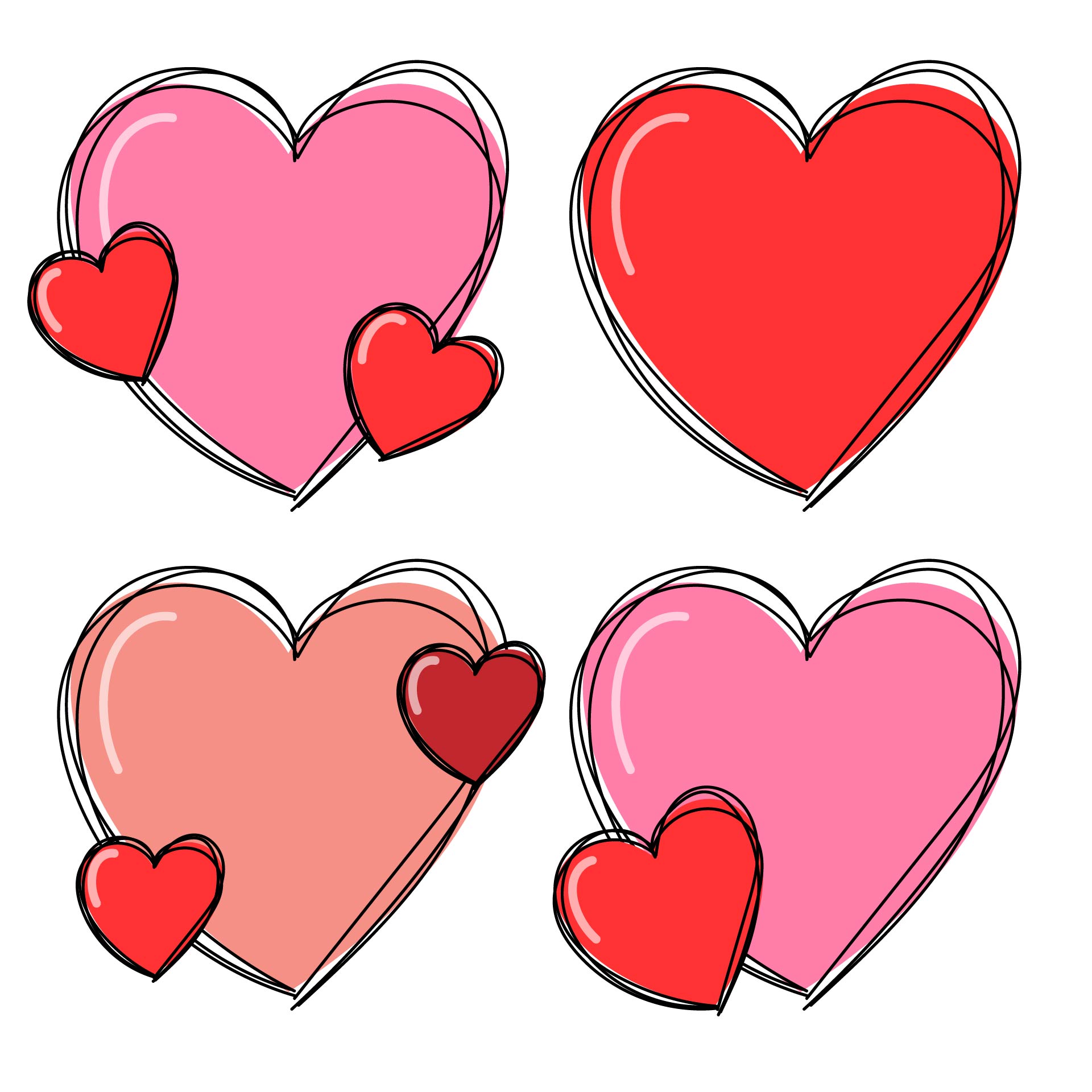 Printable Romantic Valentines Clip Art