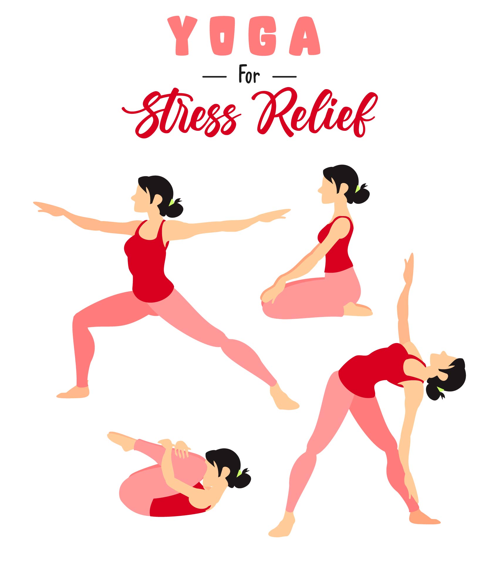 Printable Yoga Exercises for Stress Relief