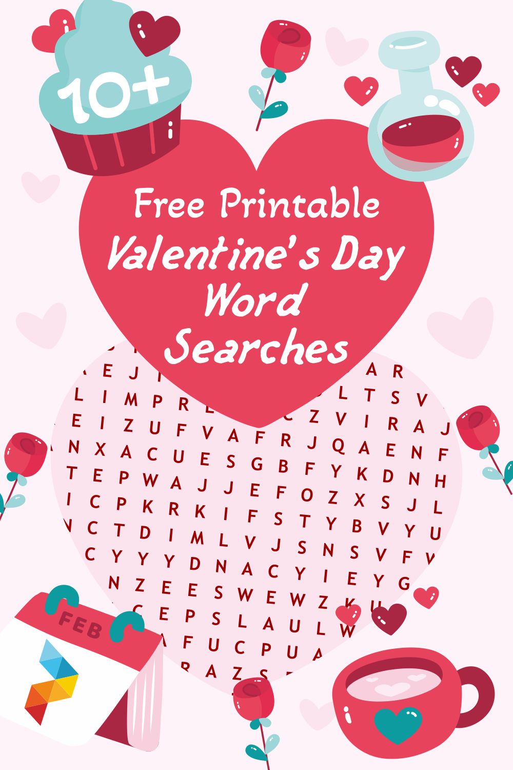 Valentine's Day Word Searches