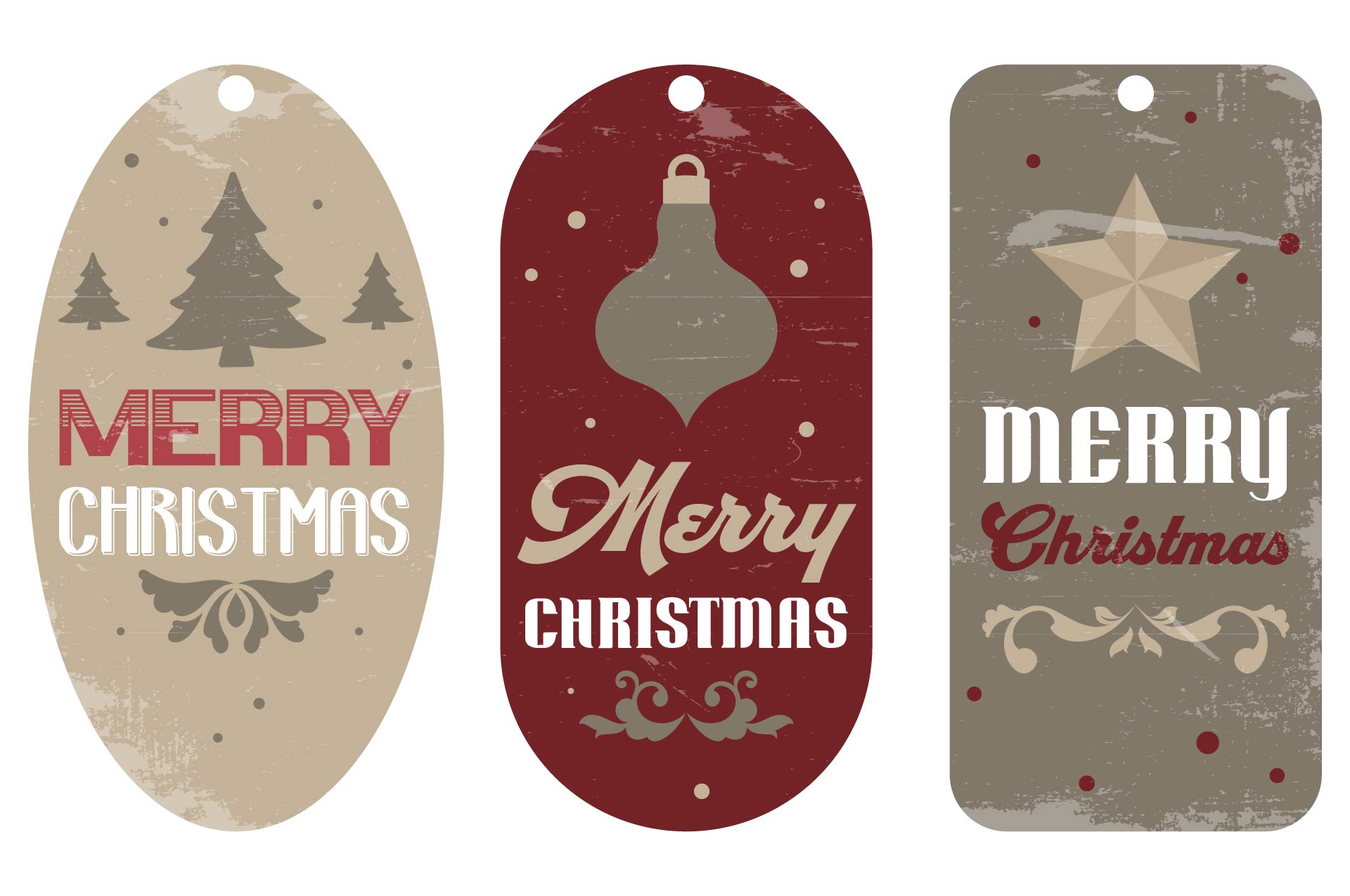 Vintage Christmas Tag Printables