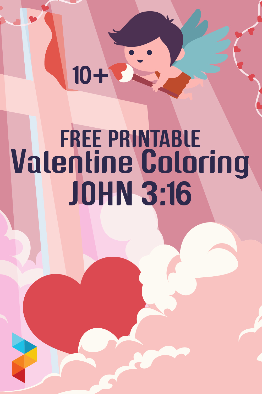 Valentine Coloring John 3 16