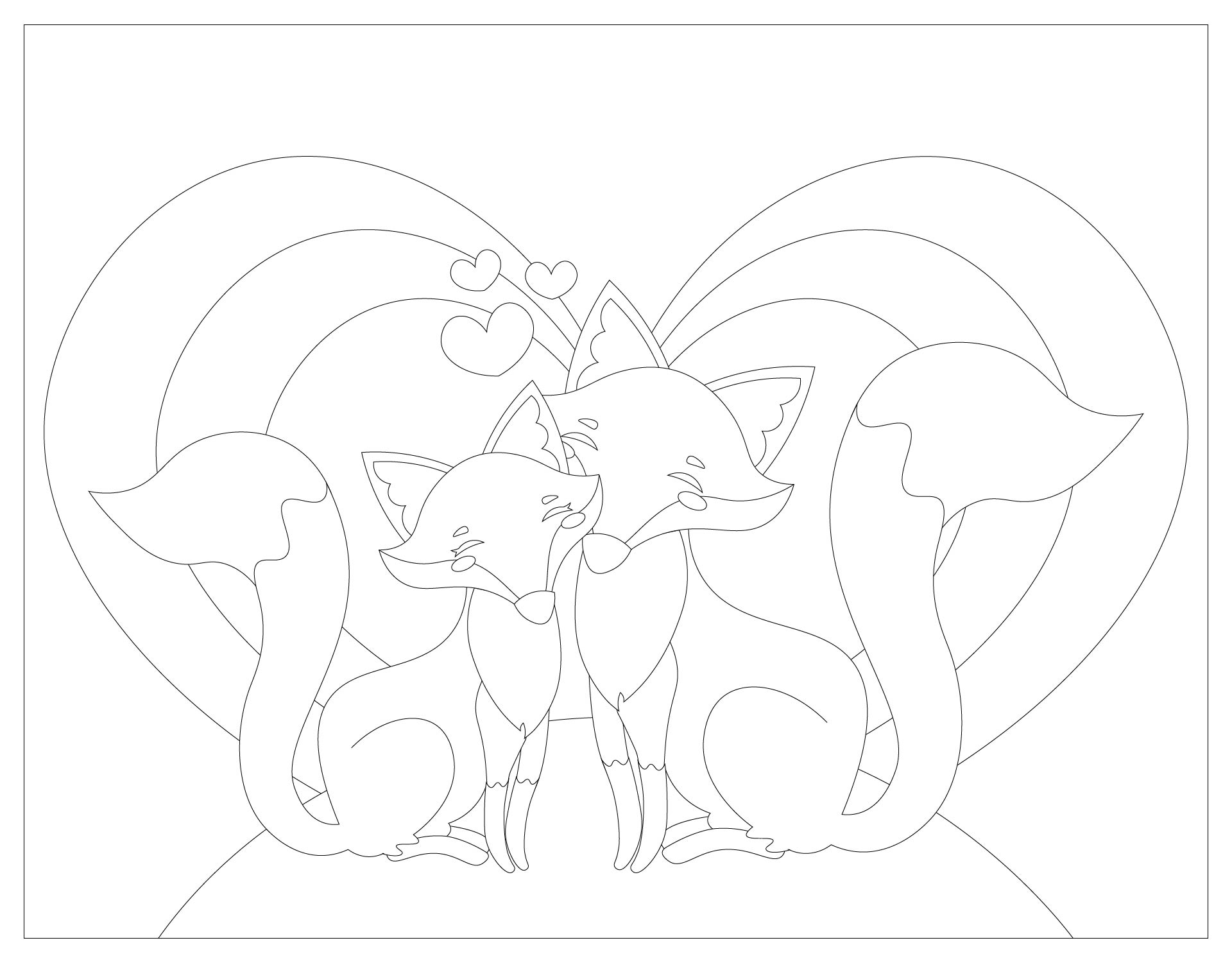 Animal Valentines Day Coloring Pages Printable