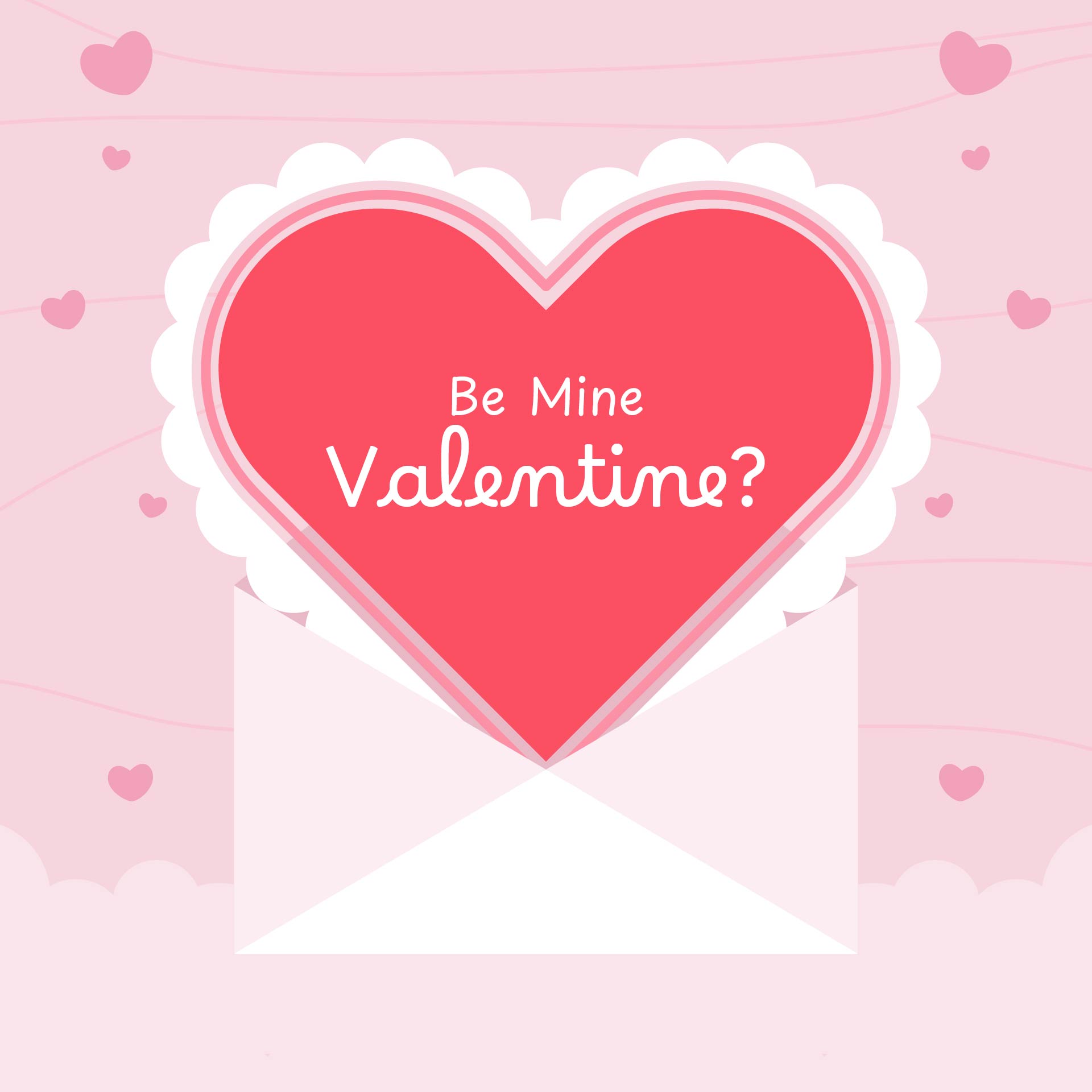 Be Mine Valentine Card Printable