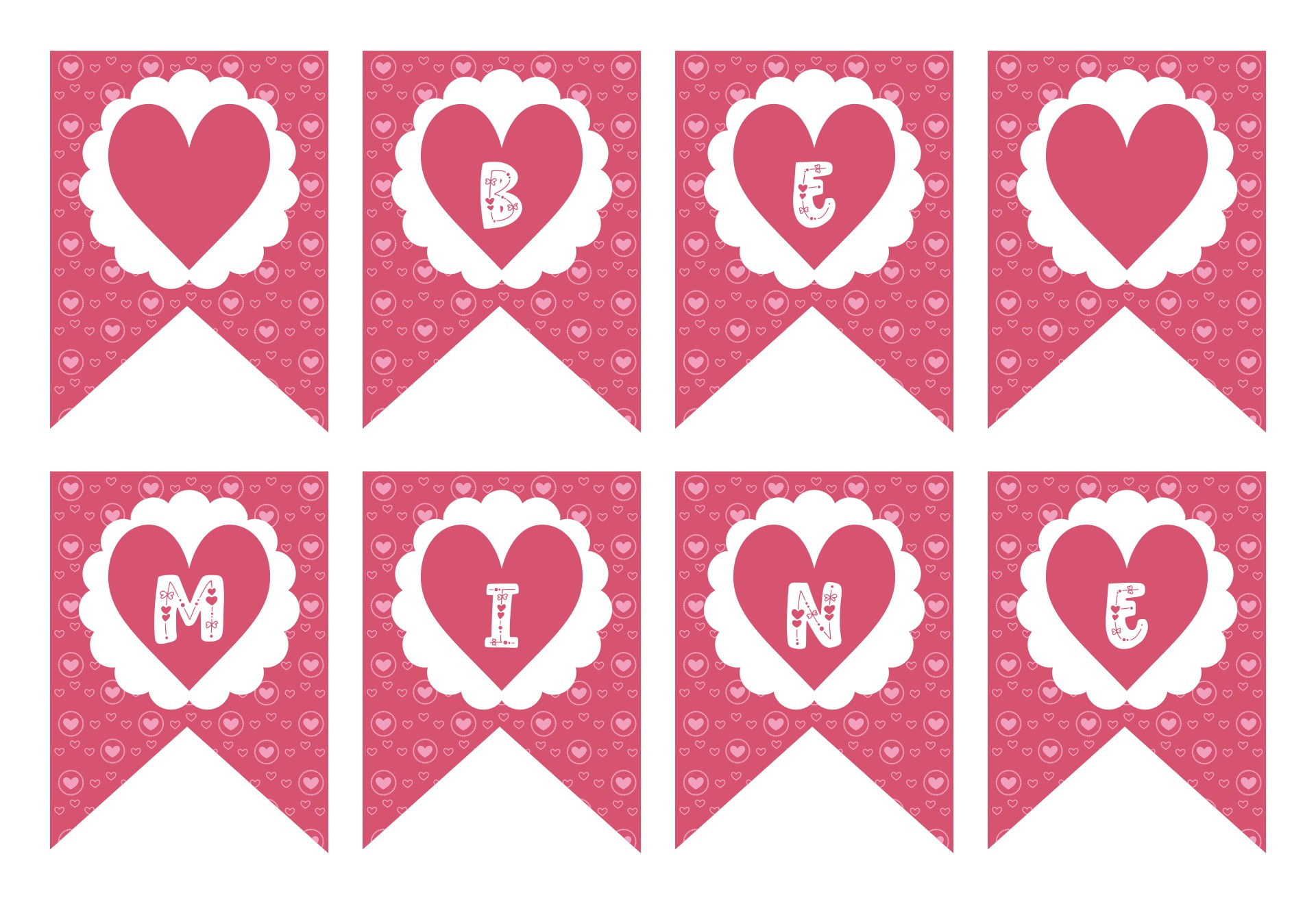 Be Mine Valentine Decorations Printable