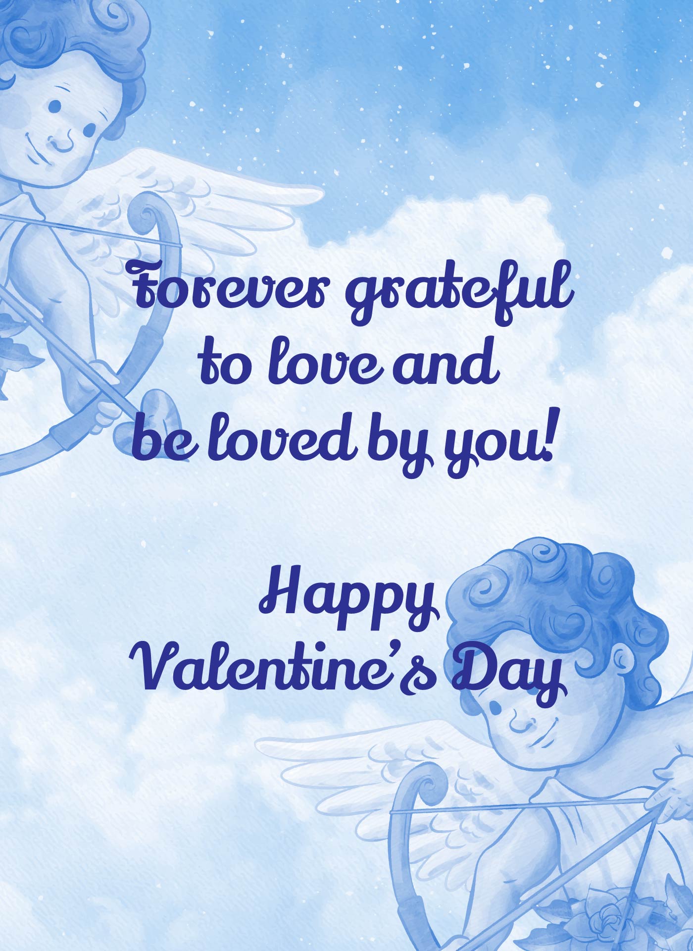 Cherubic Angels Valentine Greeting Cards