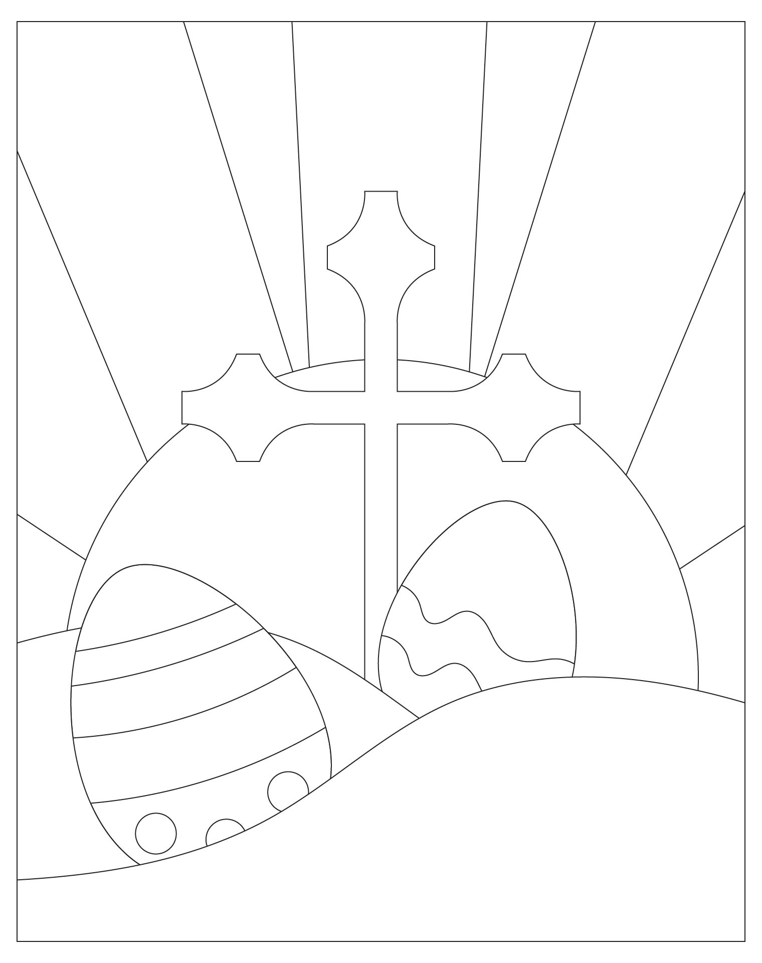 Christian Easter coloring sheets for preschool