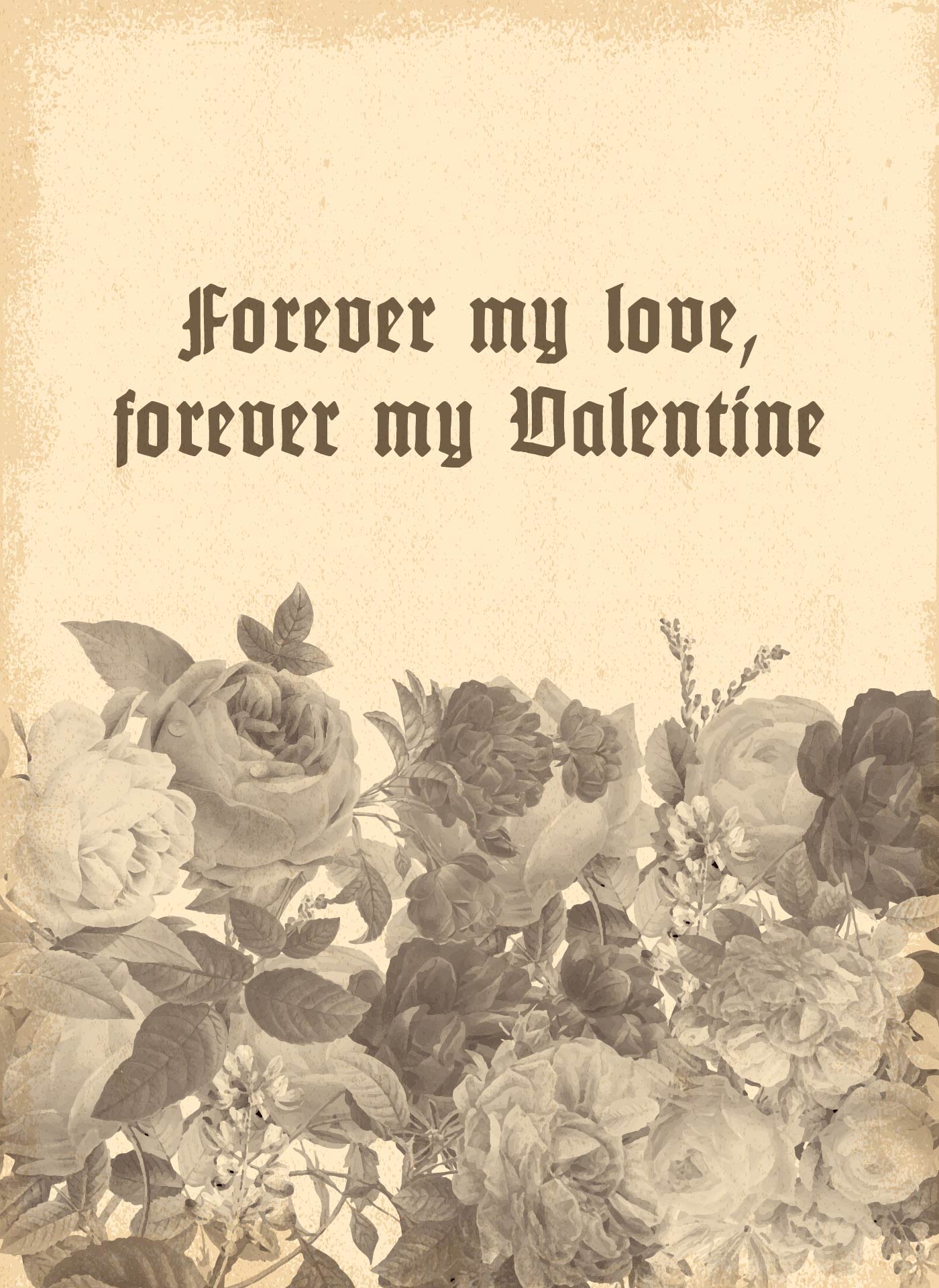 Classic Victorian Valentine Card Printable