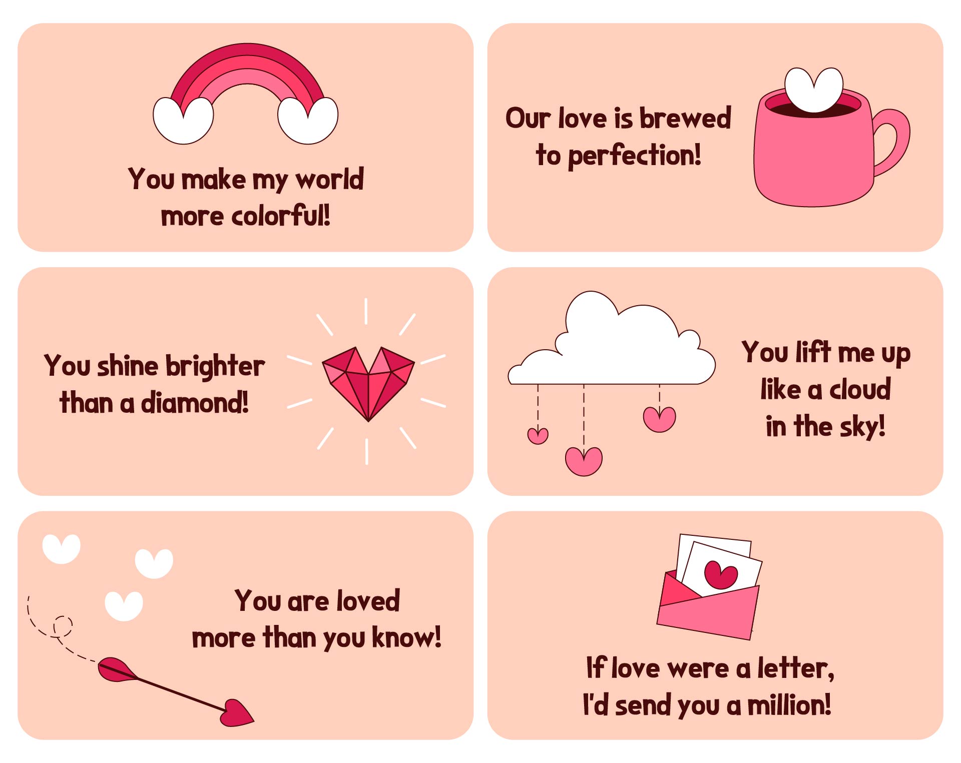 Cute Printable Mini Valentine Cards