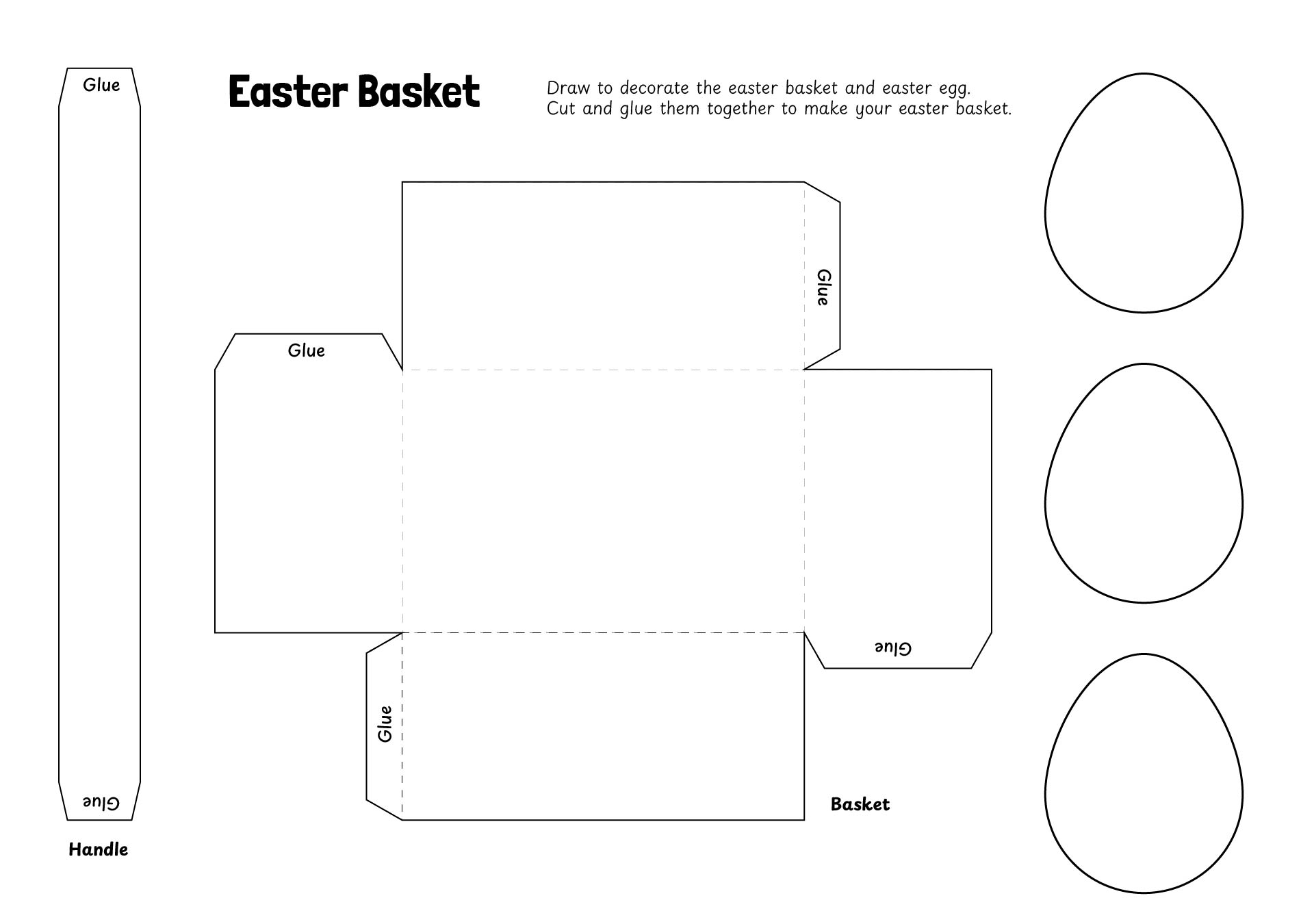 DIY Easter Basket Decorations Printables