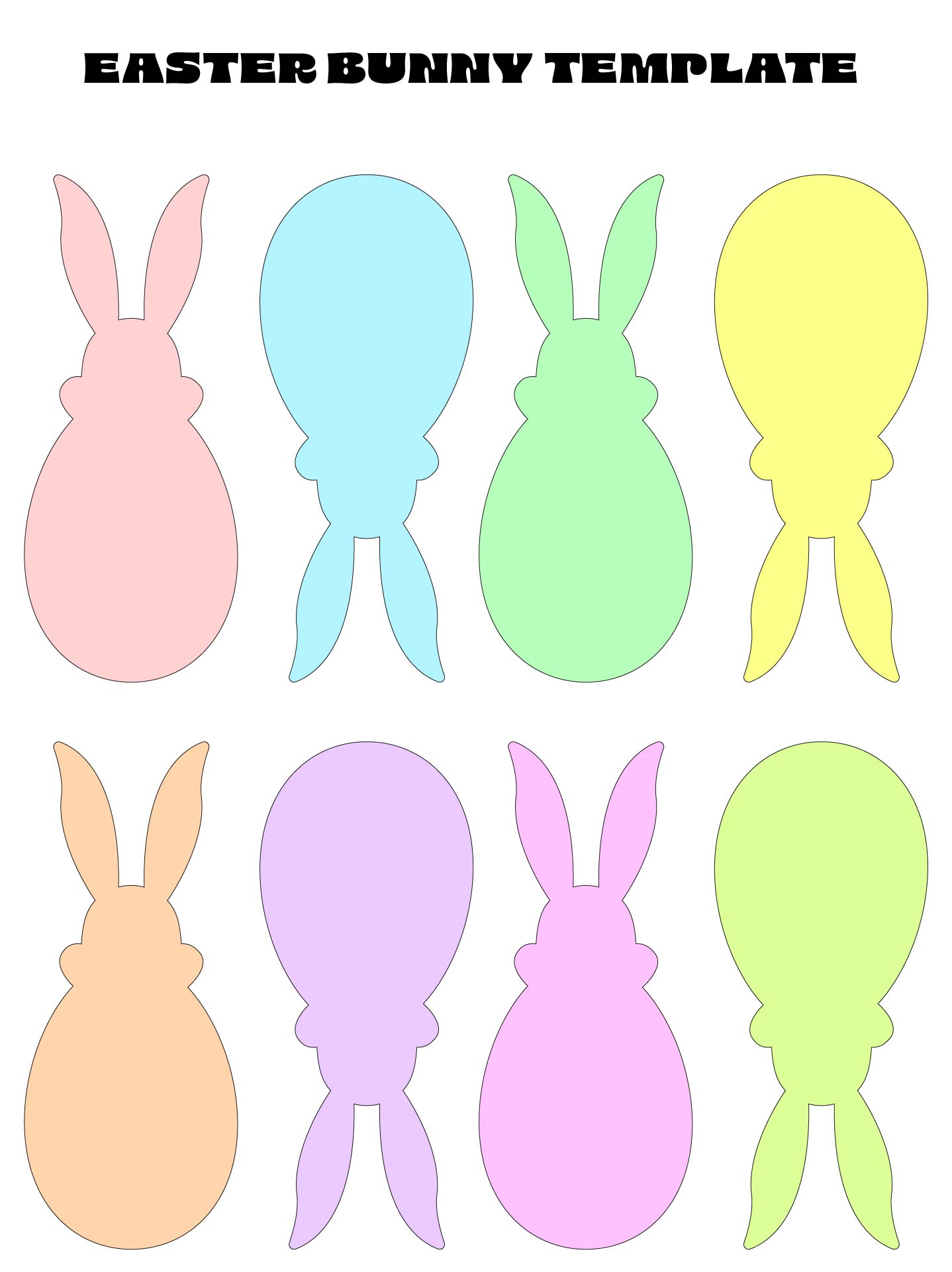 DIY Printable Easter Bunny Banner