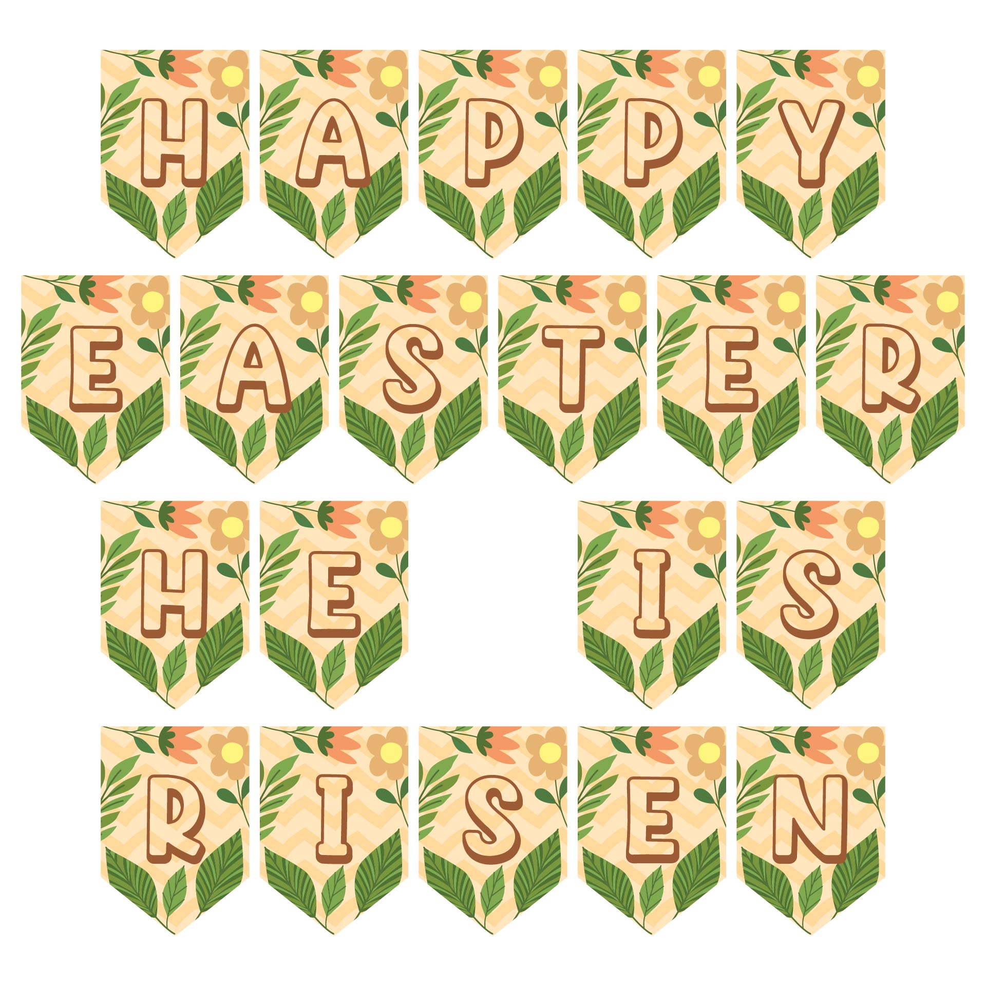 DIY Resurrection Banner Easter Printable