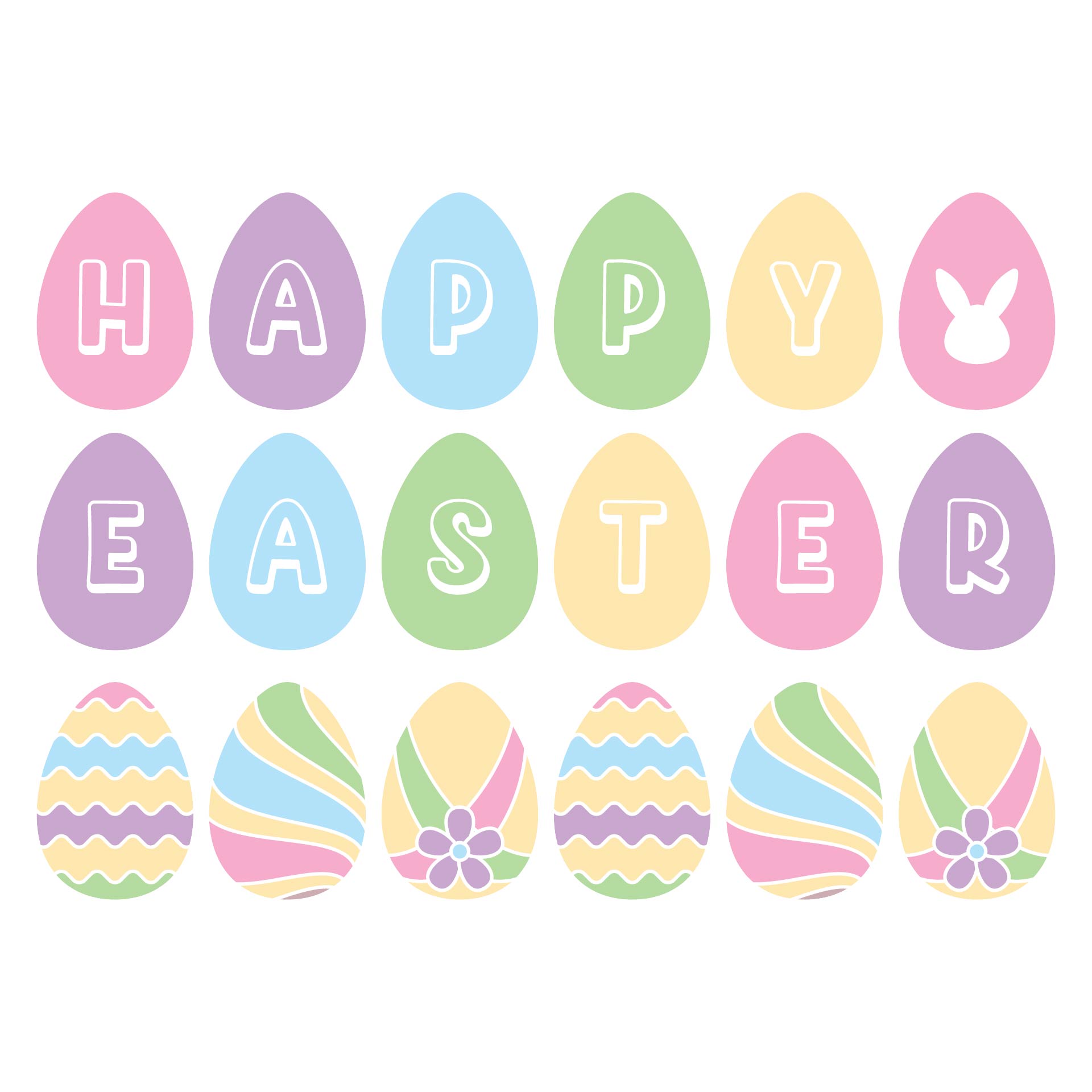 Easter Egg Banner DIY Printables