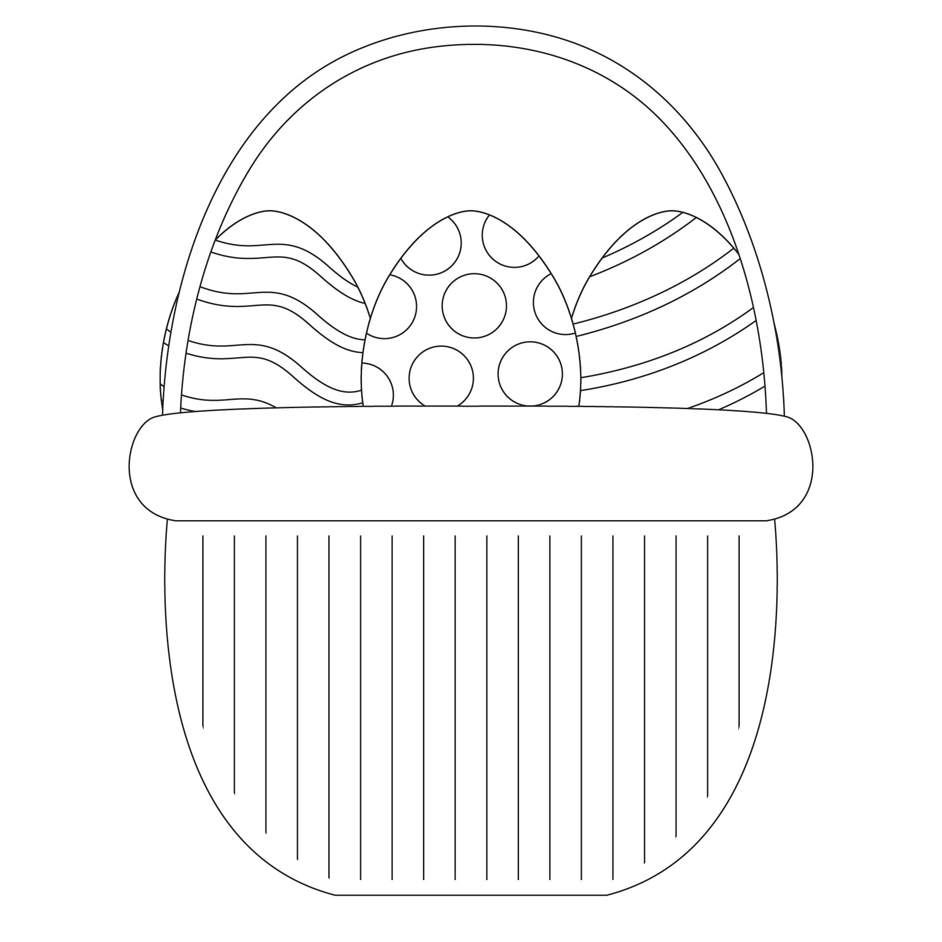 Easter Egg Basket Weaving Pattern