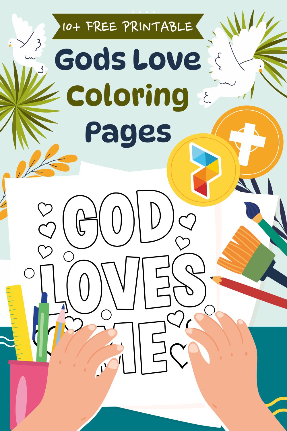 Gods Love Coloring Pages