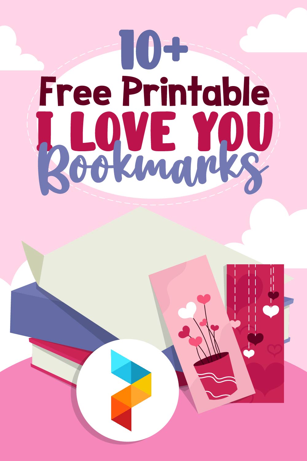 I Love You Printable Bookmarks