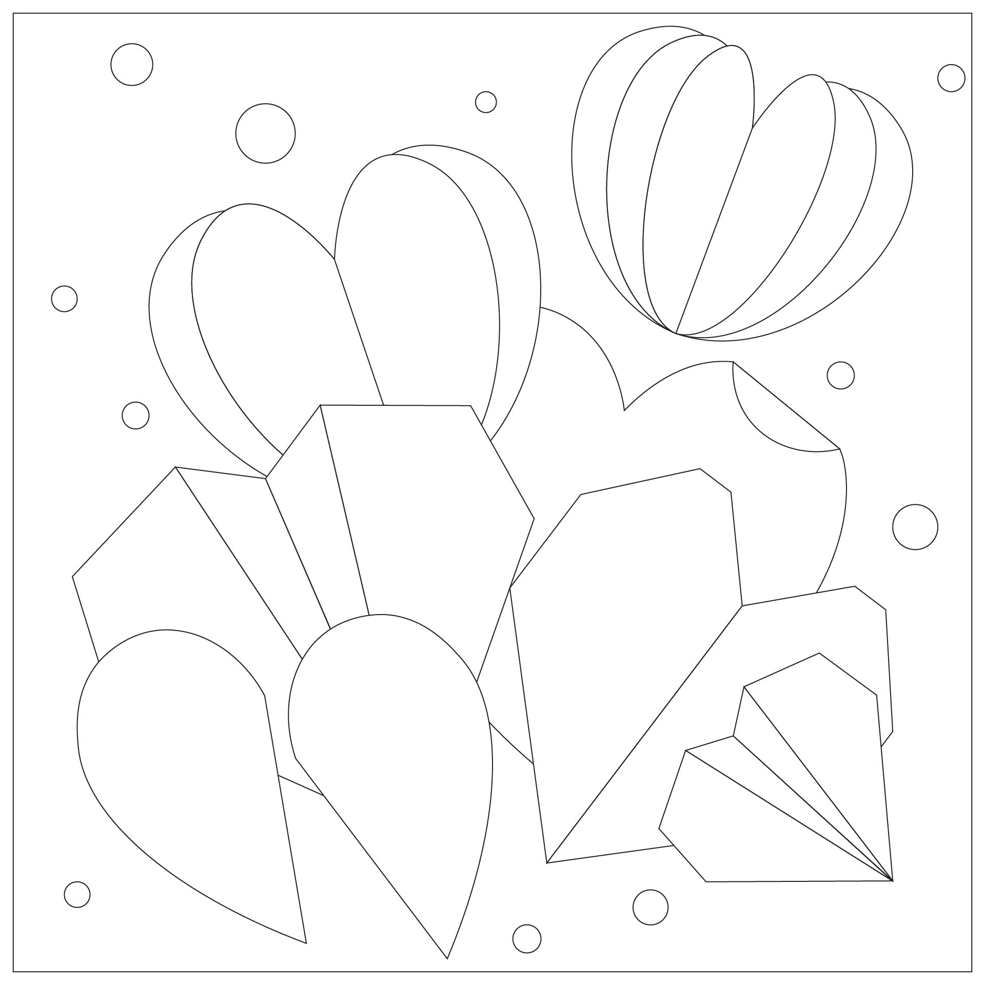 Love Patterns Printable Coloring Pages