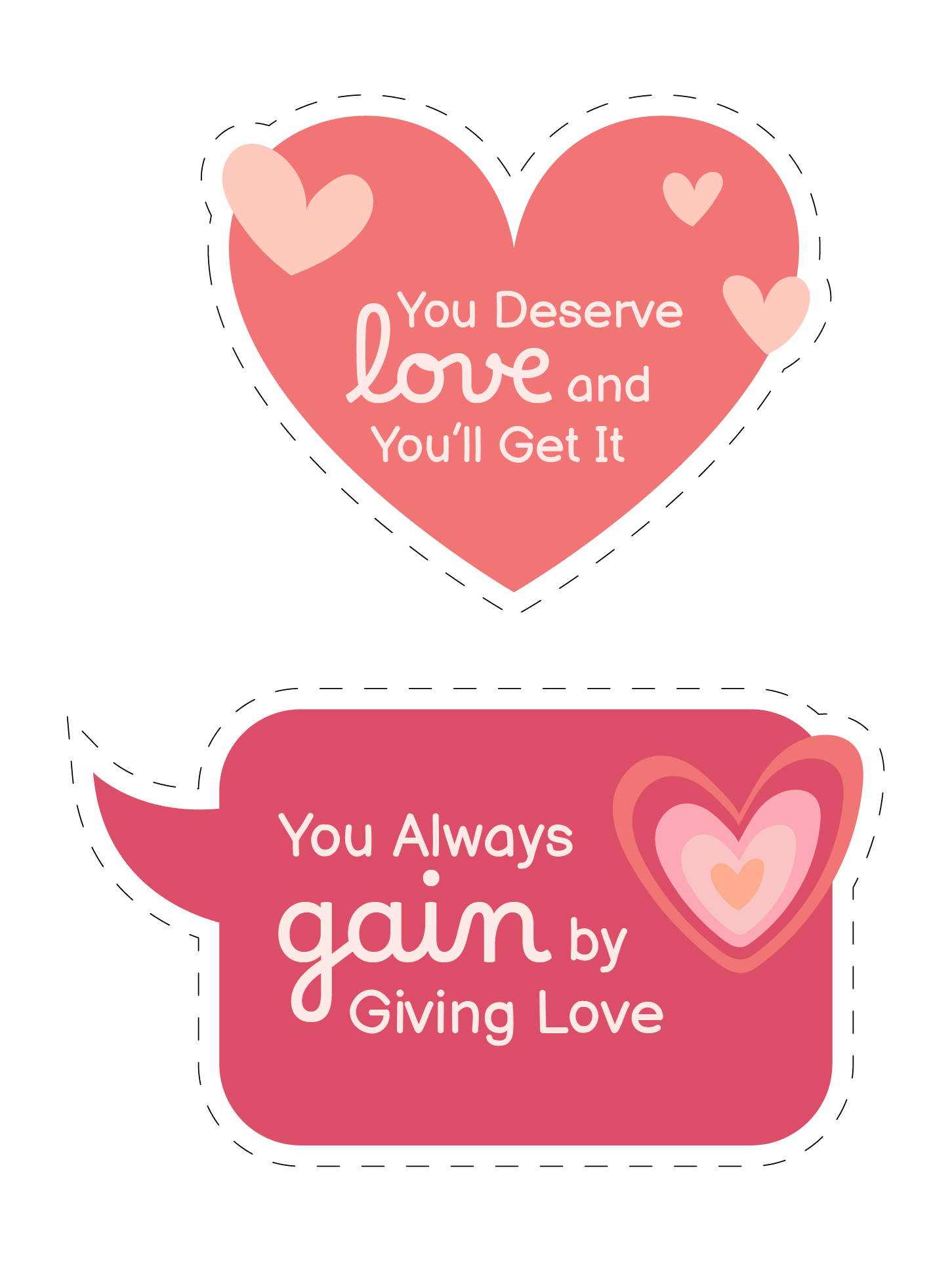 Love Quotes Planner Stickers Printable