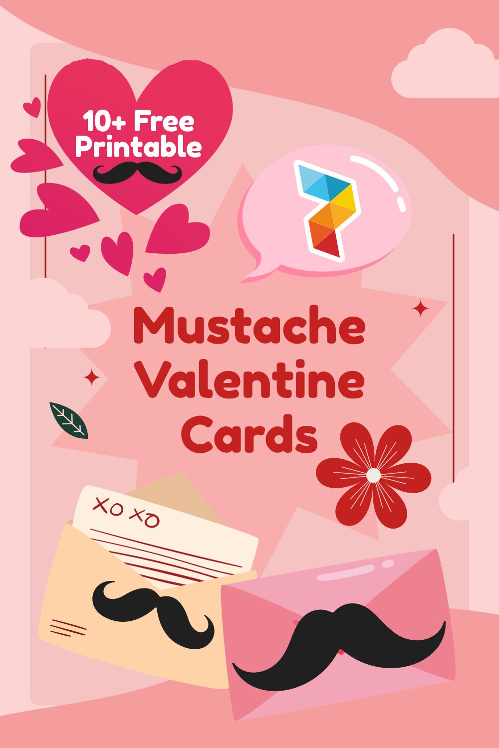 Mustache Valentine Cards