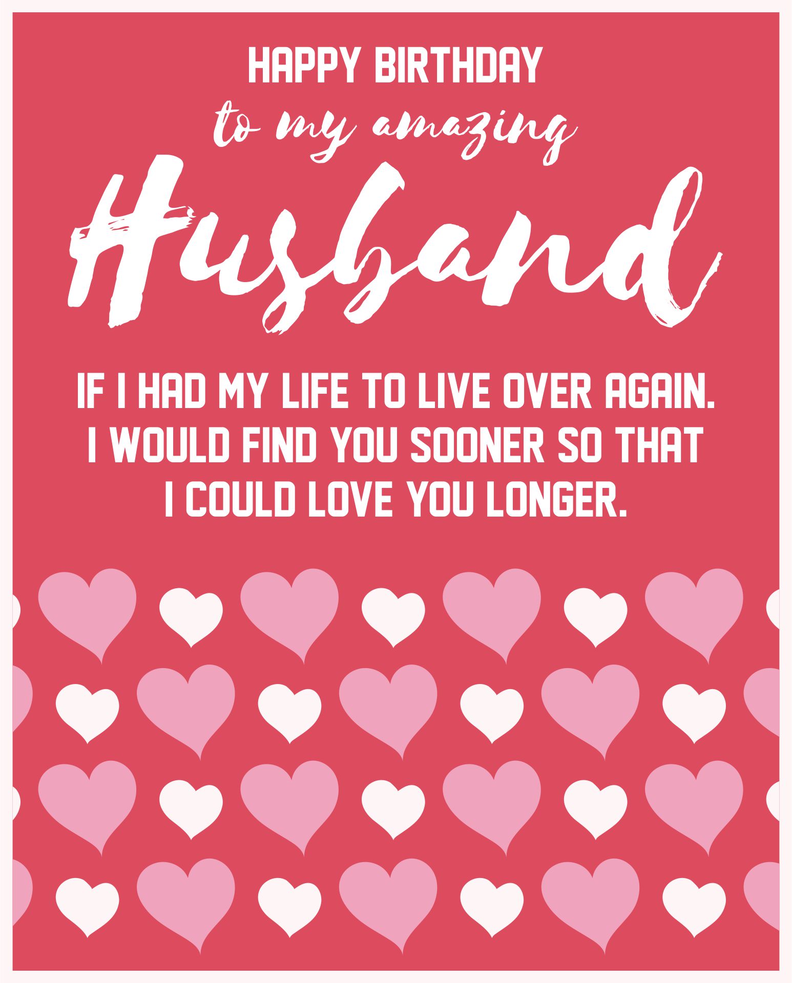 Printable Birthday Greetings for Loving Husband