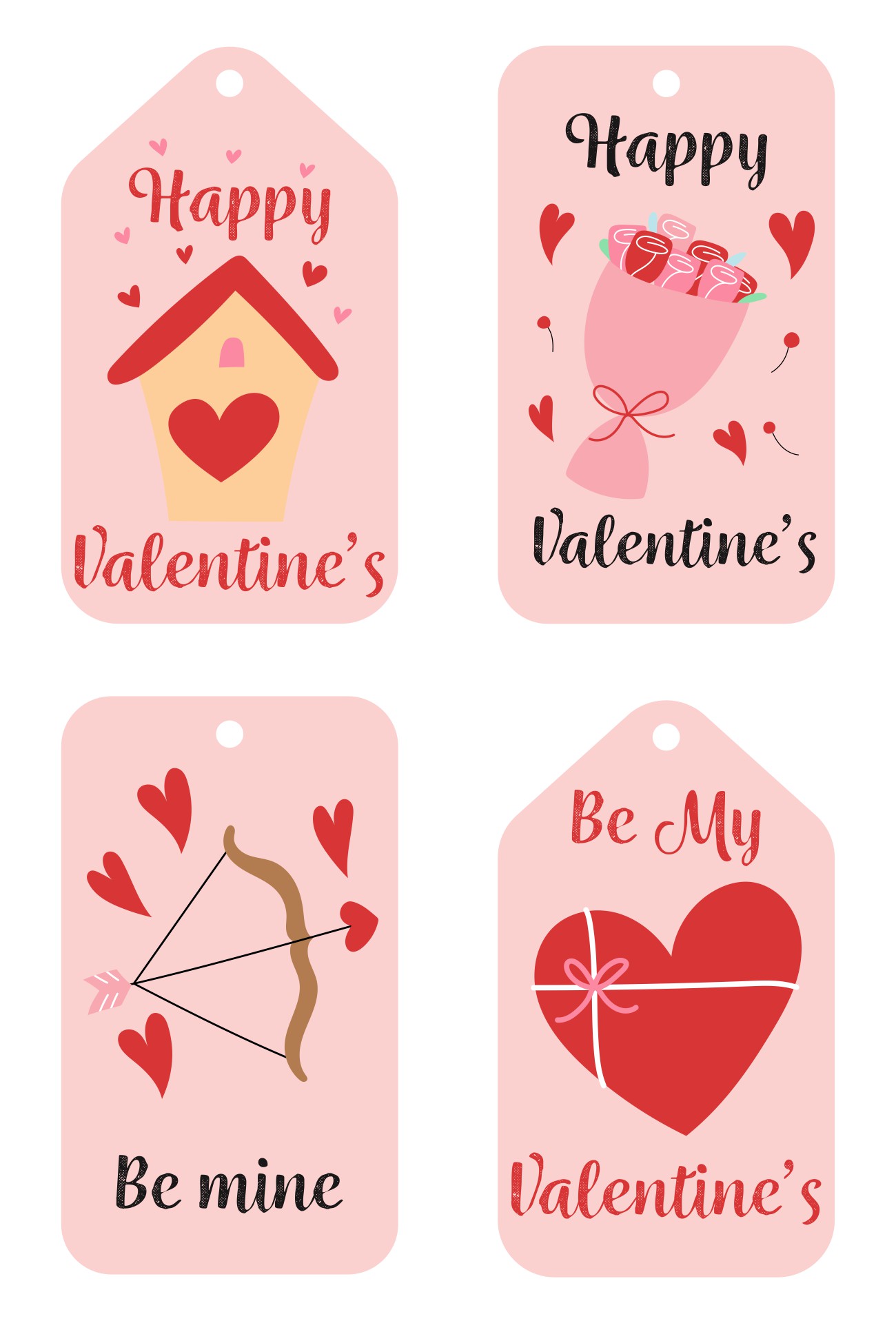 Printable Love Tags for Valentines Day