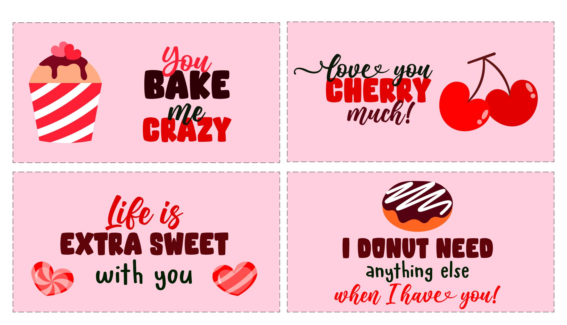 Printable Mini Valentine Cards for Friends