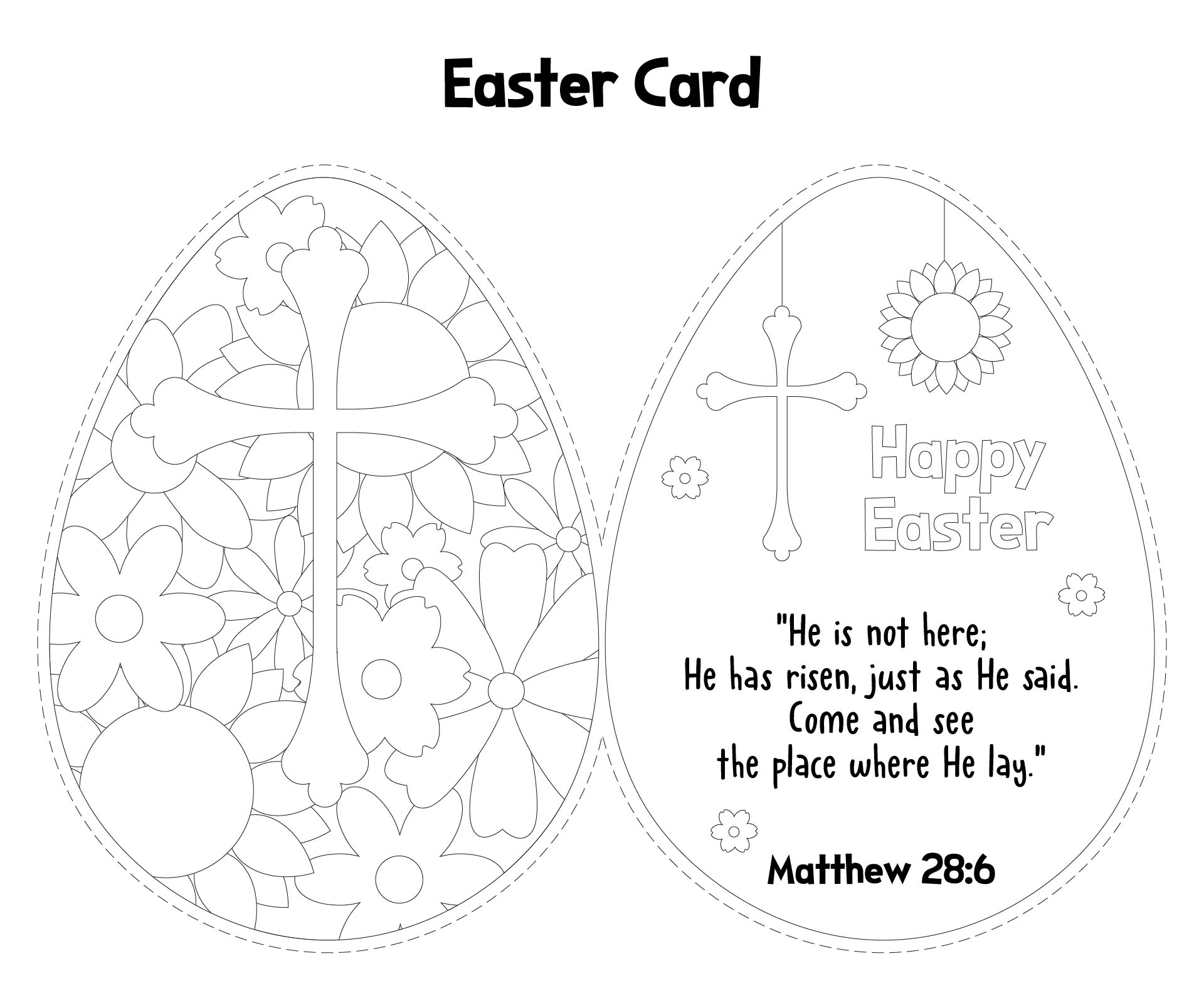 Printable Religious Easter Crafts for Sunday School