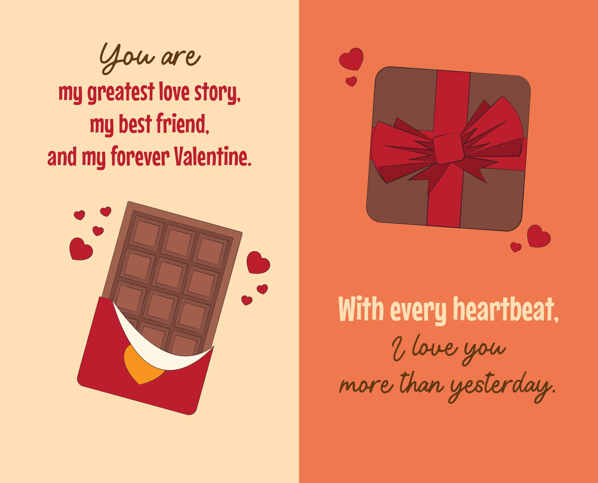 Printable Romantic Valentine Cards for Wife