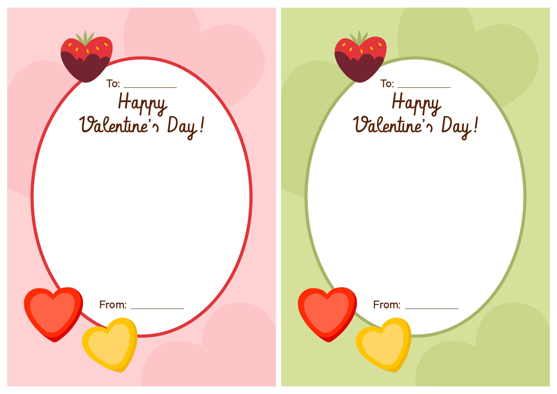 Printable Valentine Love Notes Candy Grams