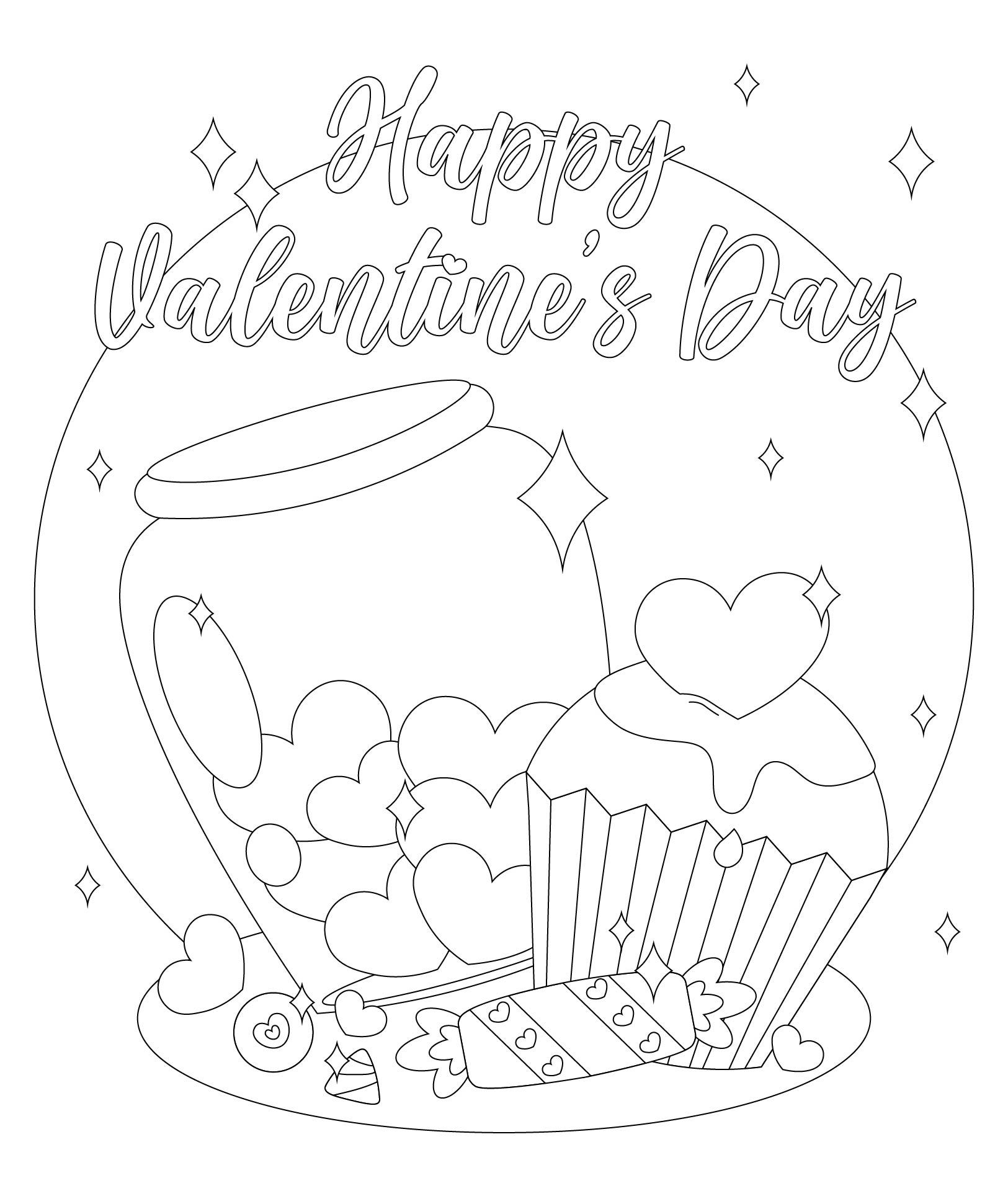 Printable Valentines Day Coloring Pages