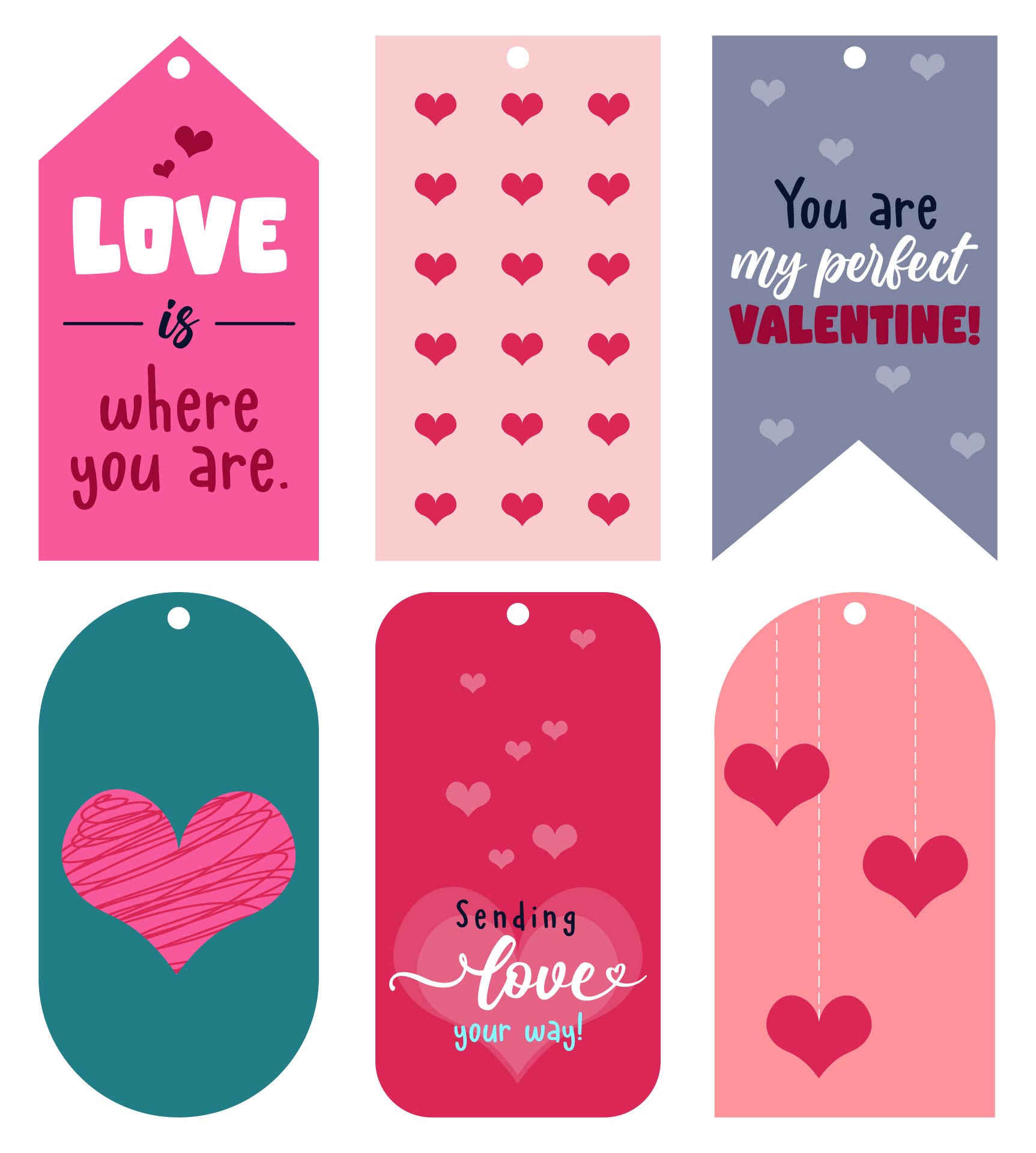 Printable Valentines Day Gift Tags