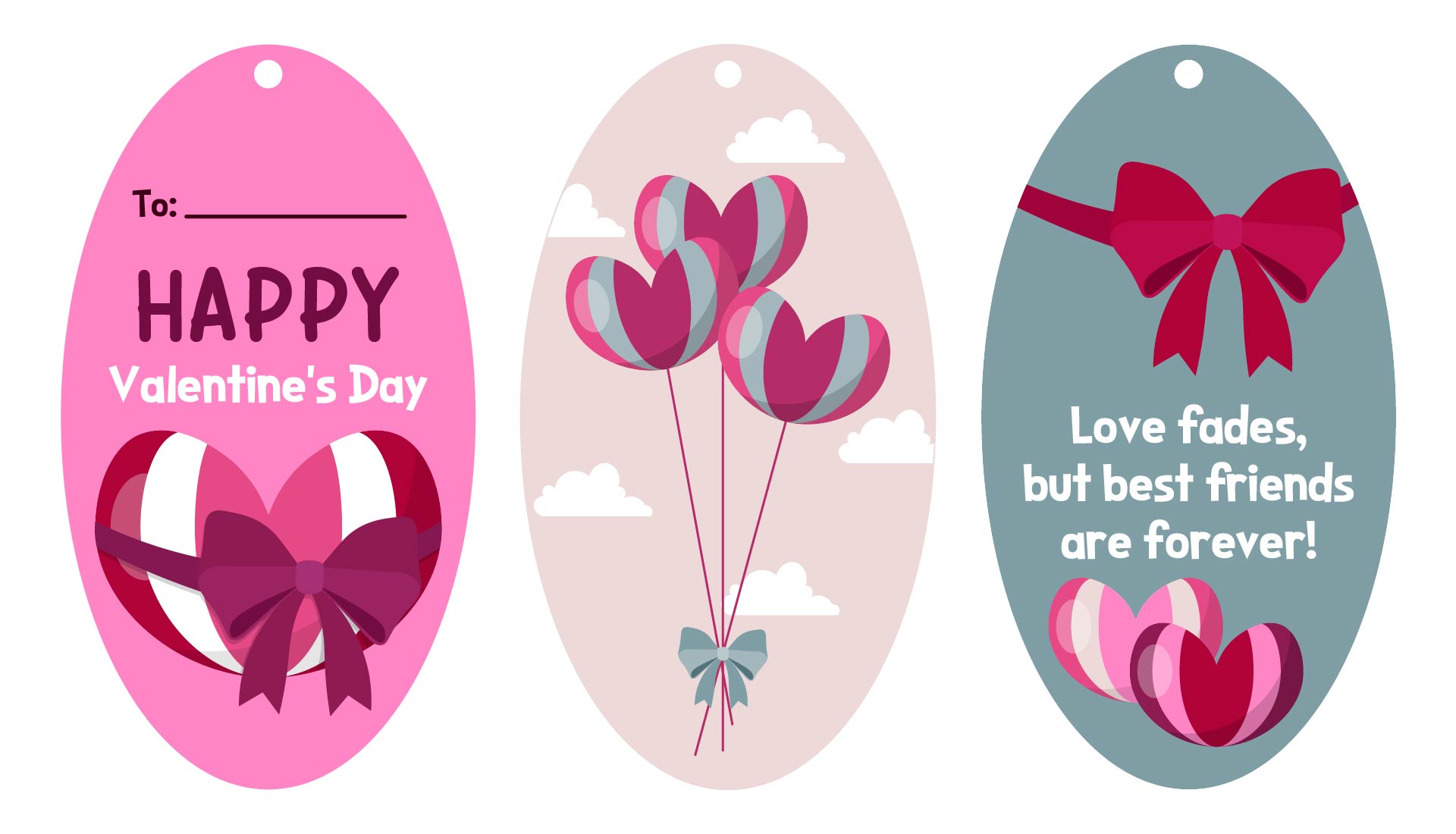 Printable Valentines Day Tags for Kids